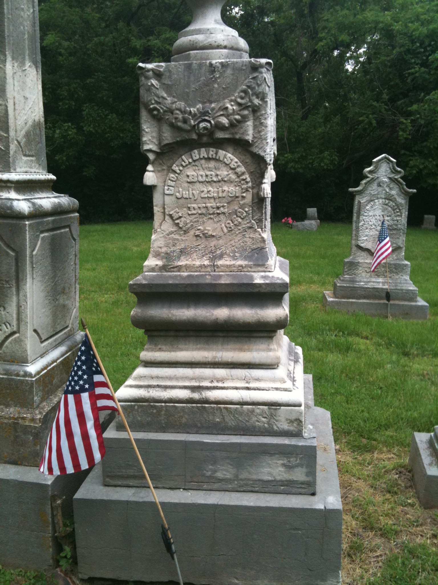 George F. J. Barnsback Headstone
