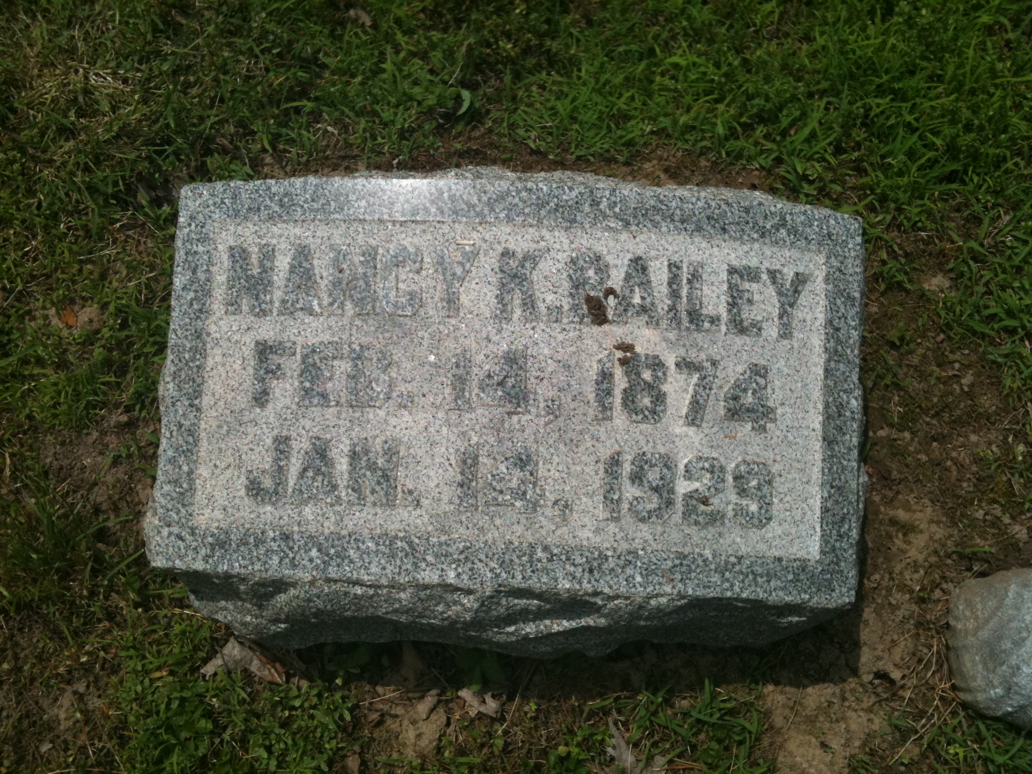 Nancy K. Bailey Headstone