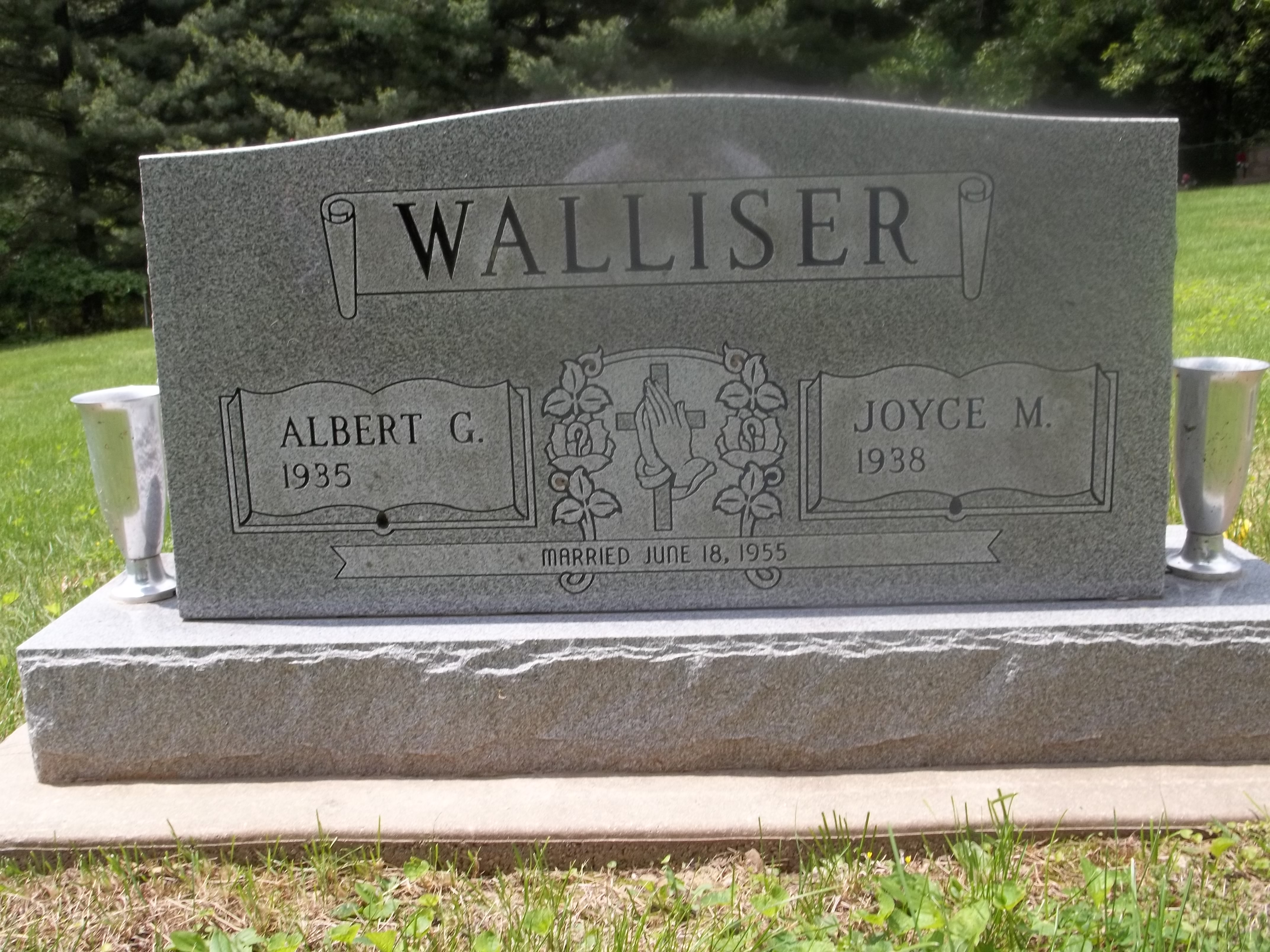 Albert G. and Joyce M. Walliser Headstone