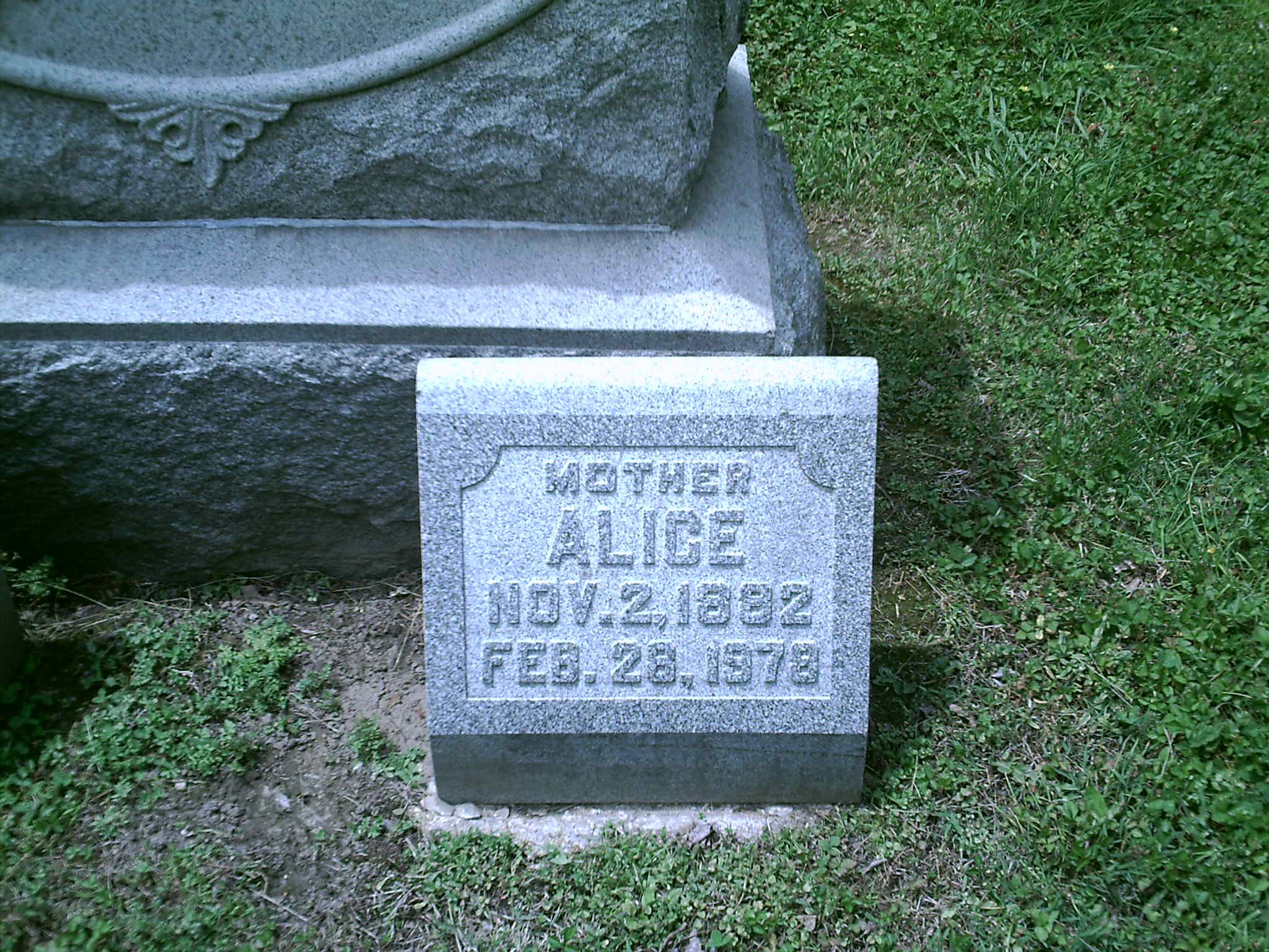 Alice Montgomery Headstone