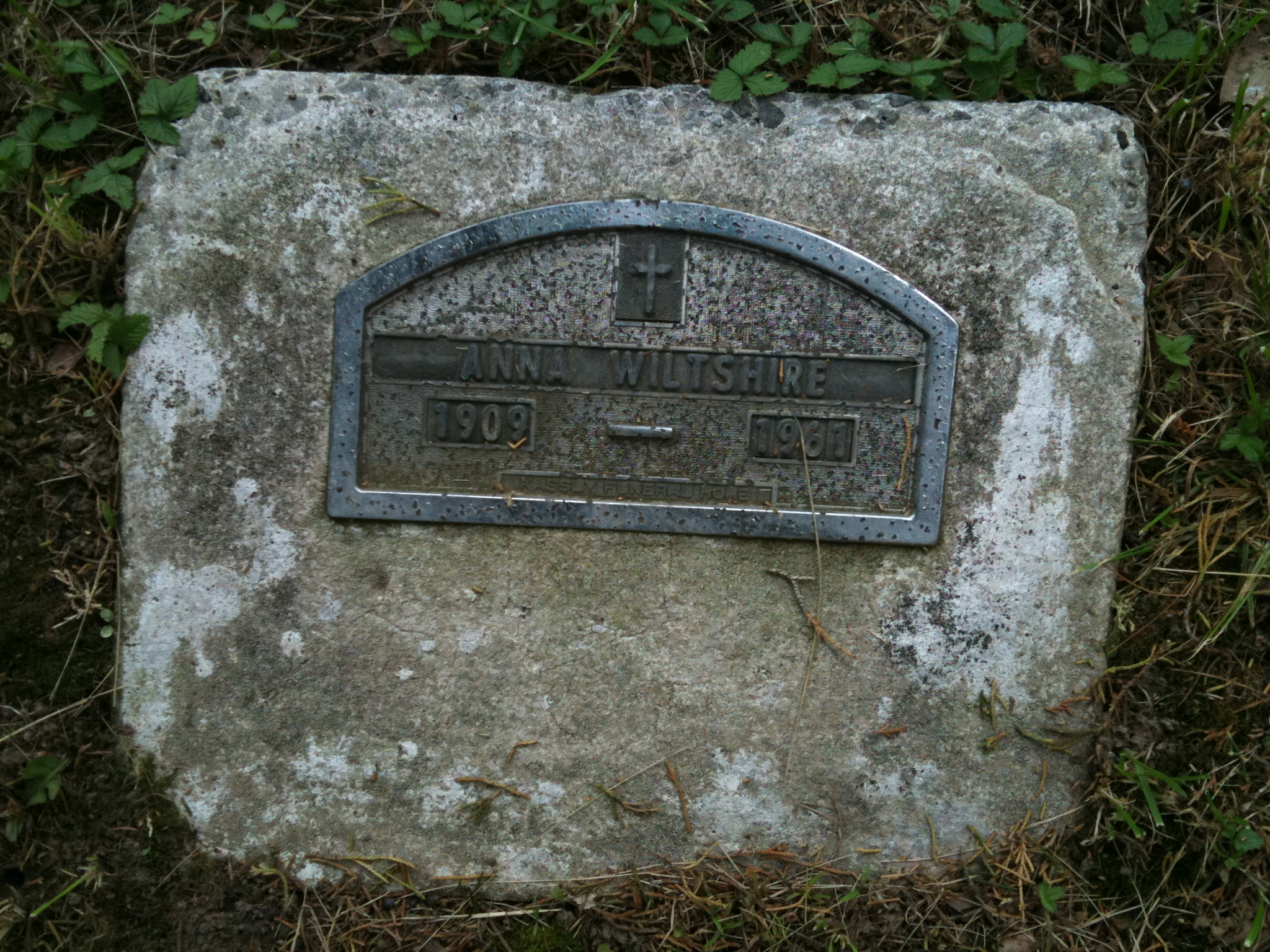 Anna Wiltshire Headstone