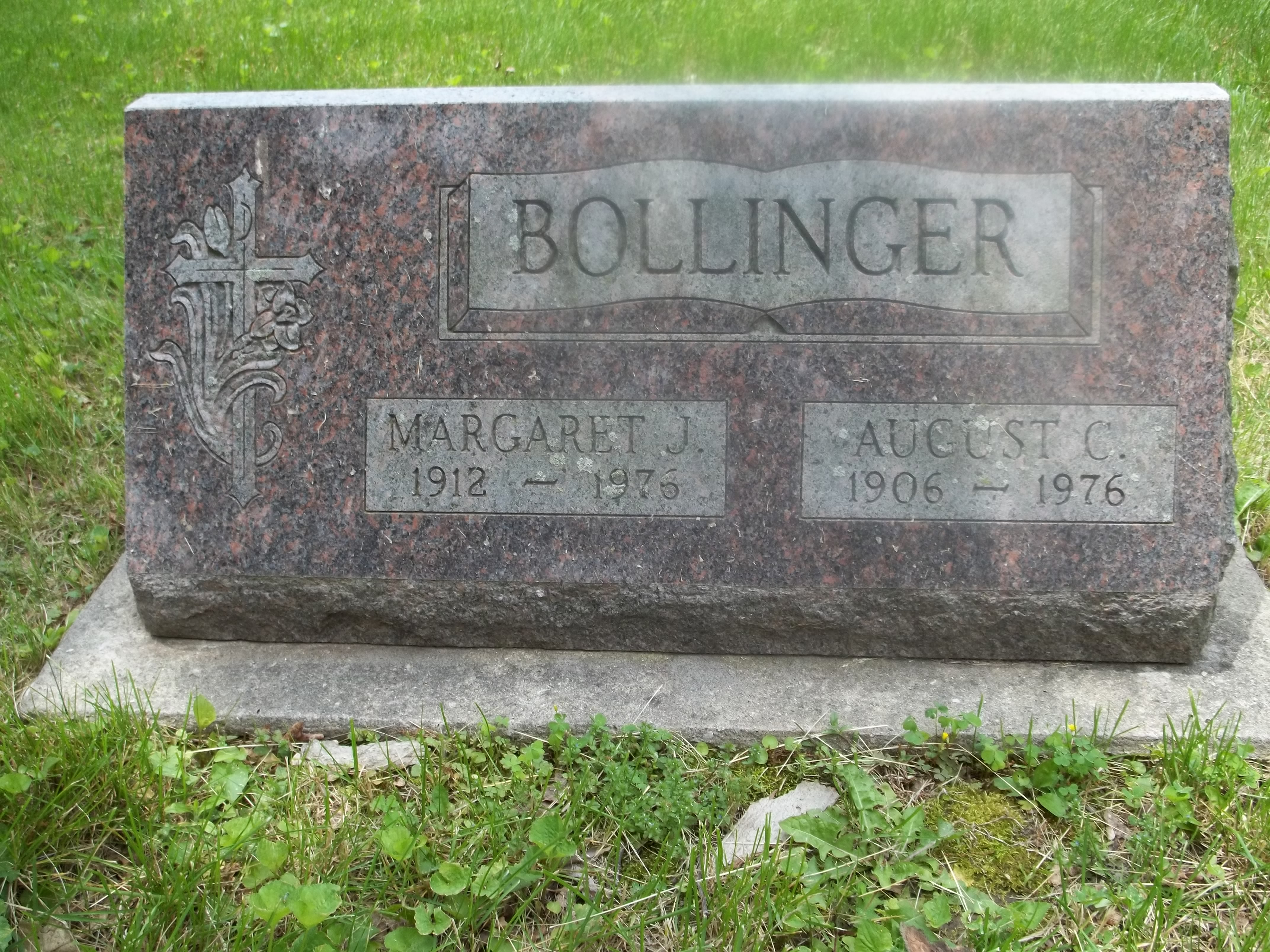 August C. and Margaret J. Bollinger Headstone