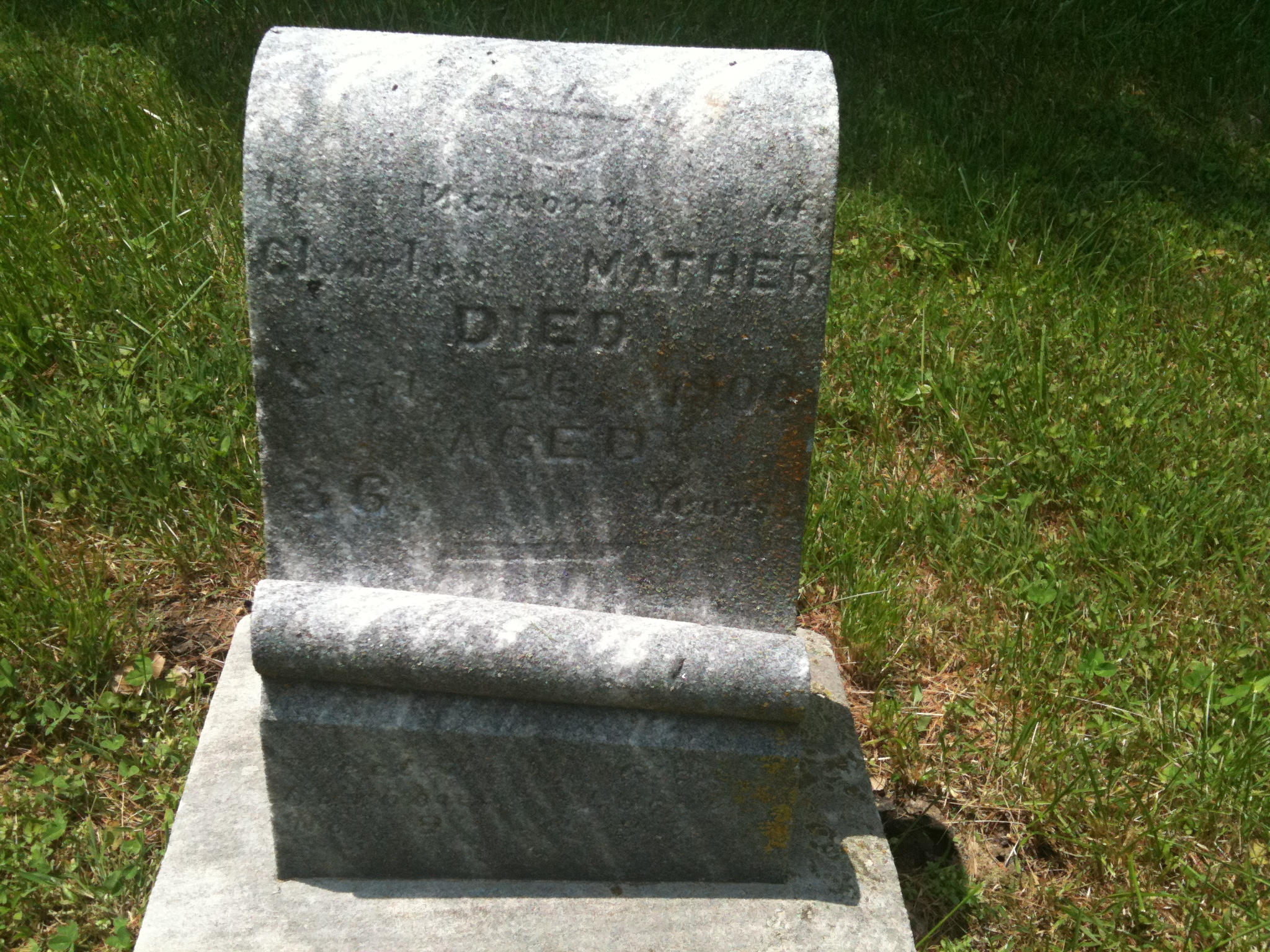 Charles Mather Headstone
