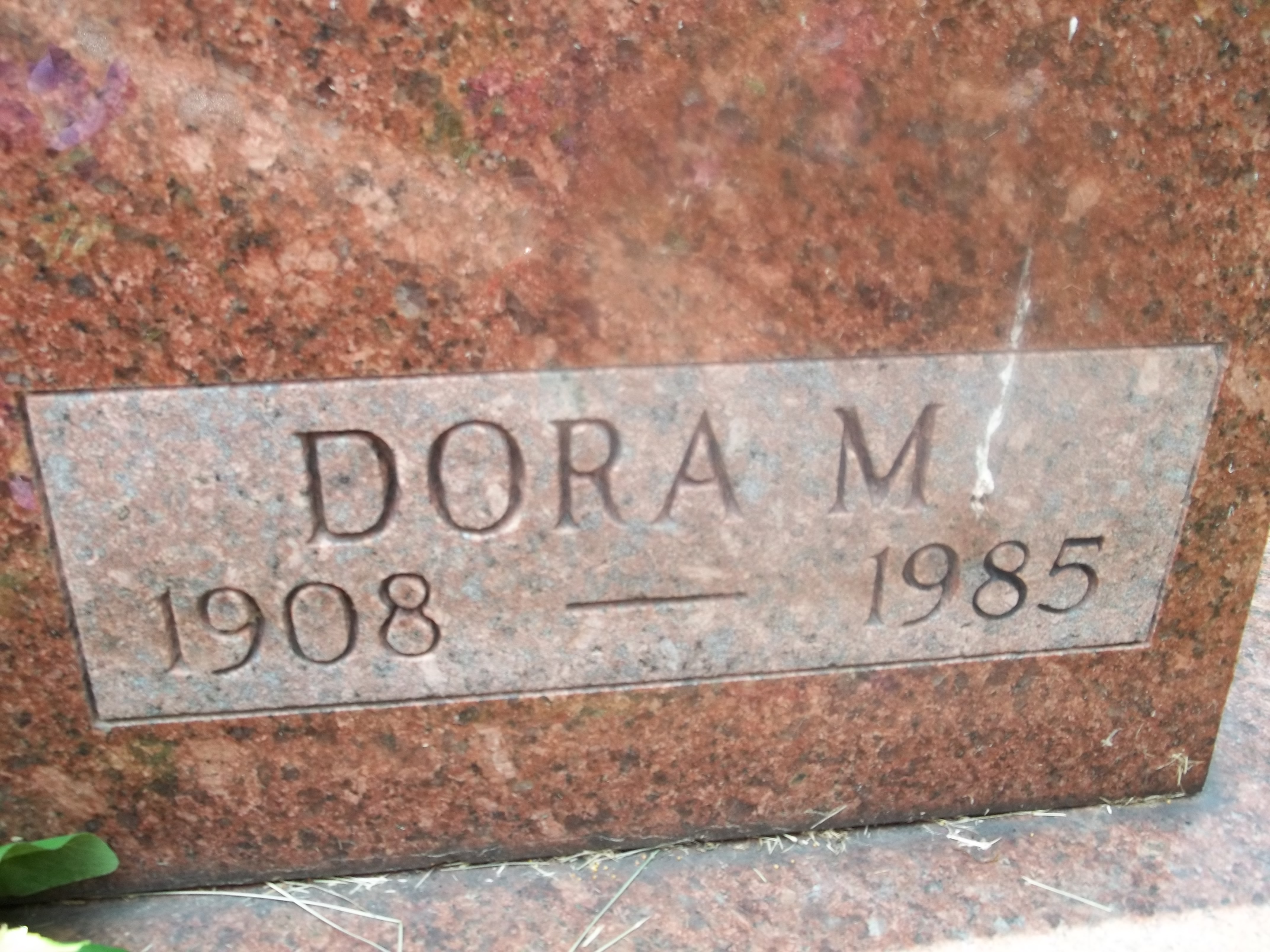 Dora M. Headstone