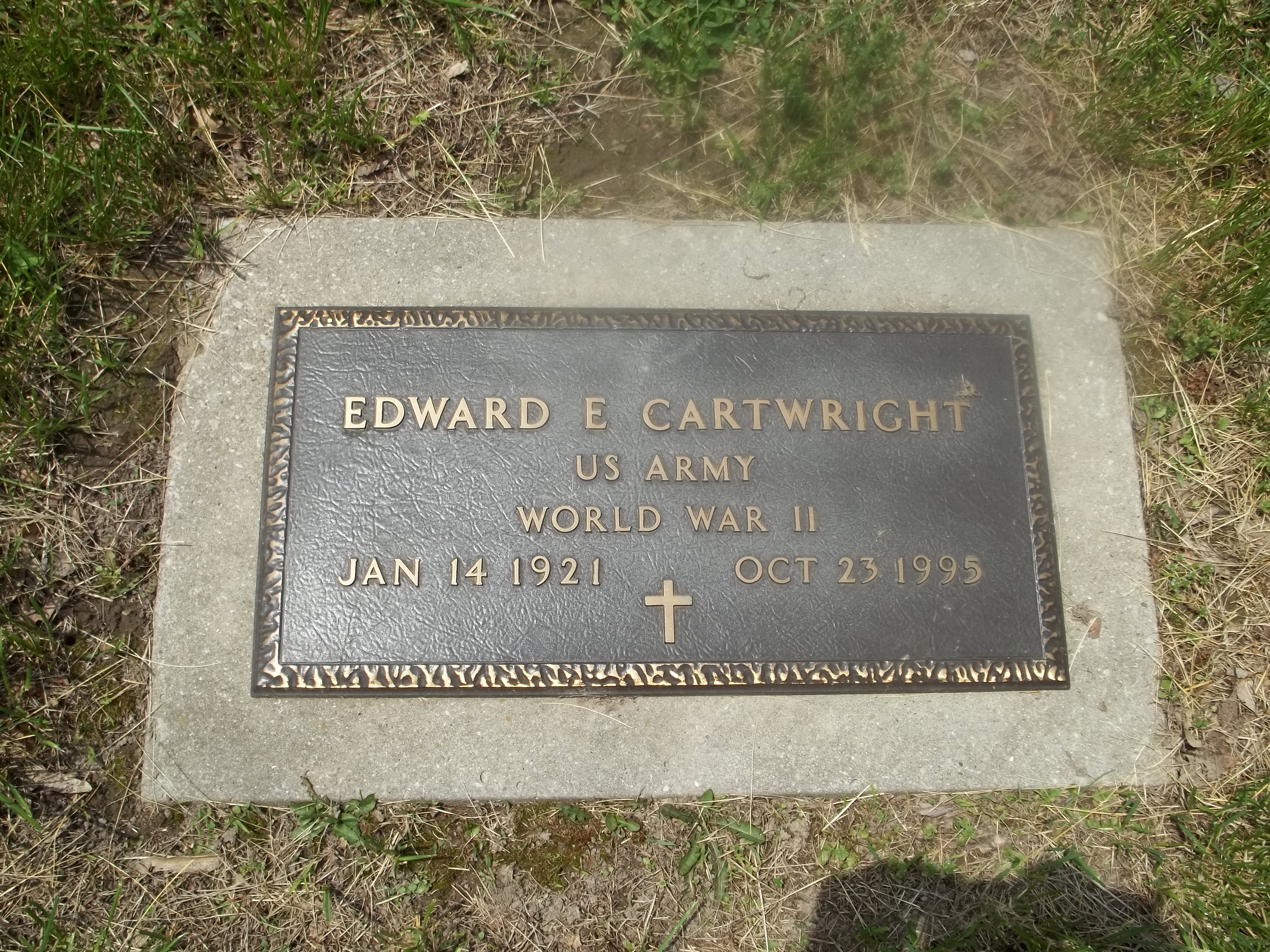 Edward E. Cartwright  Headstone