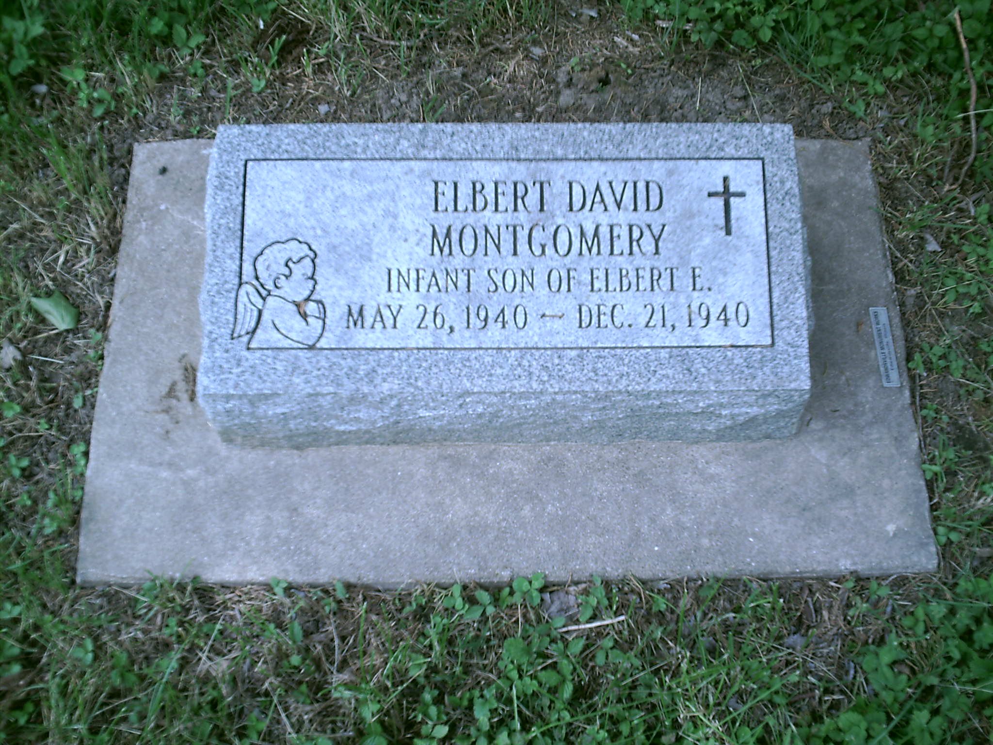 Elbert David Montgomery Headstone