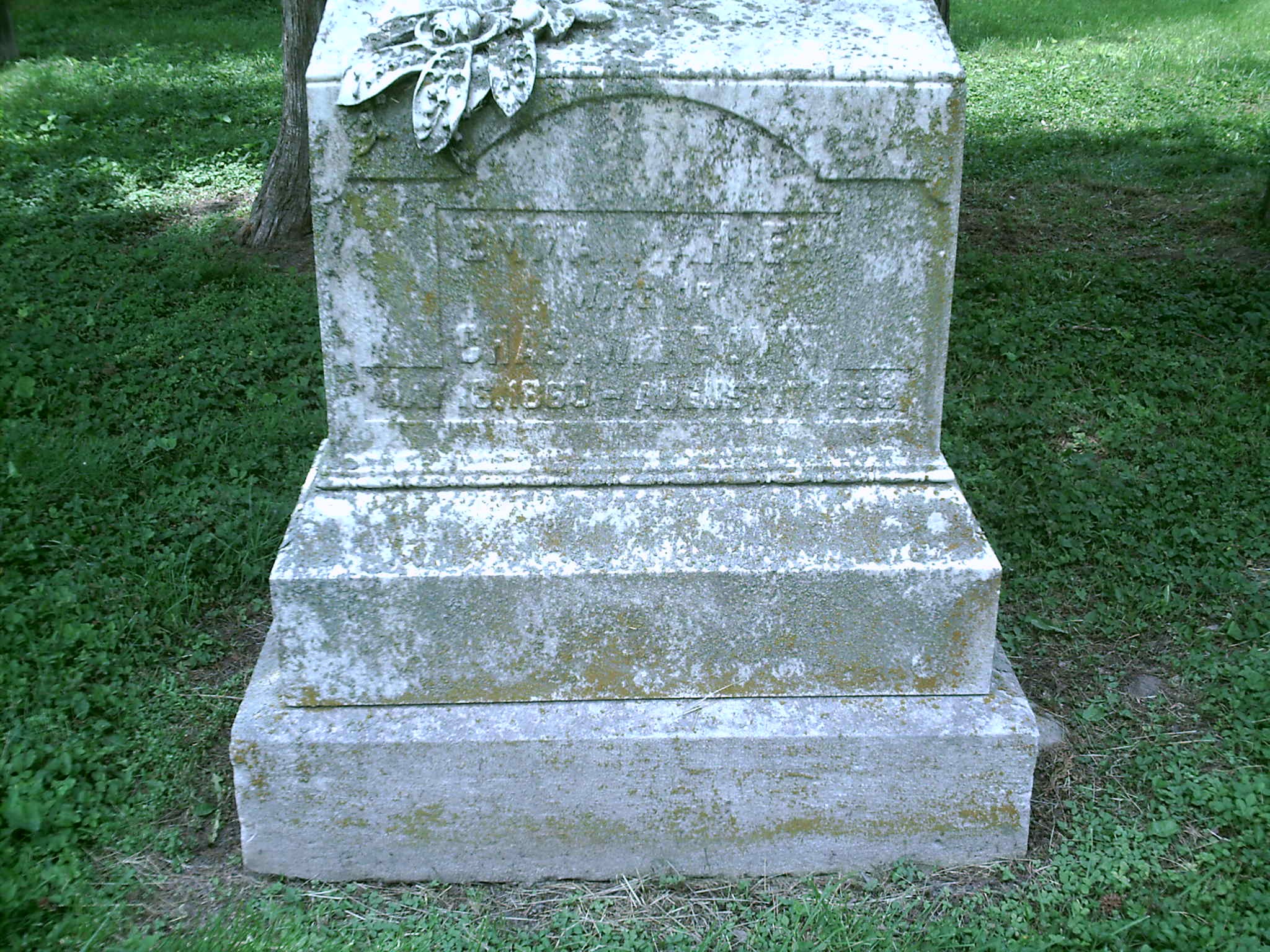 Emma Mahler Headstone