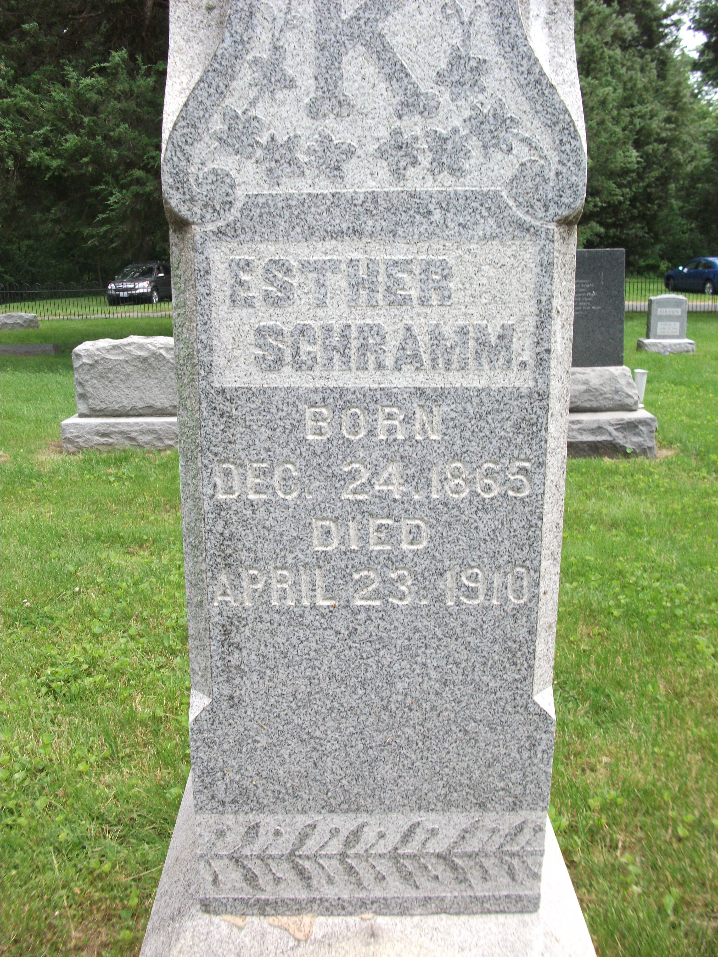 Esther Schramm Headstone