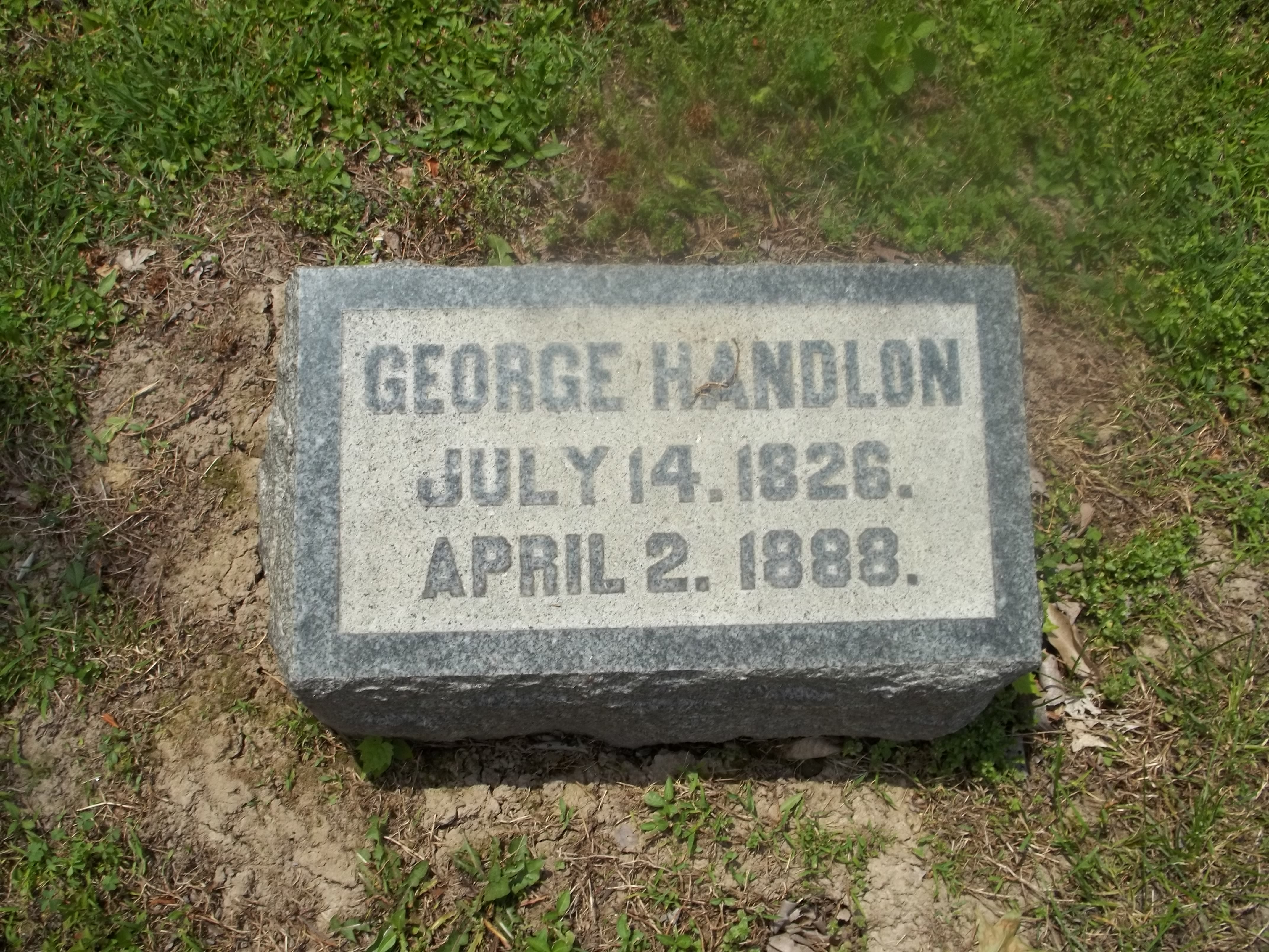 George Handlon  Headstone