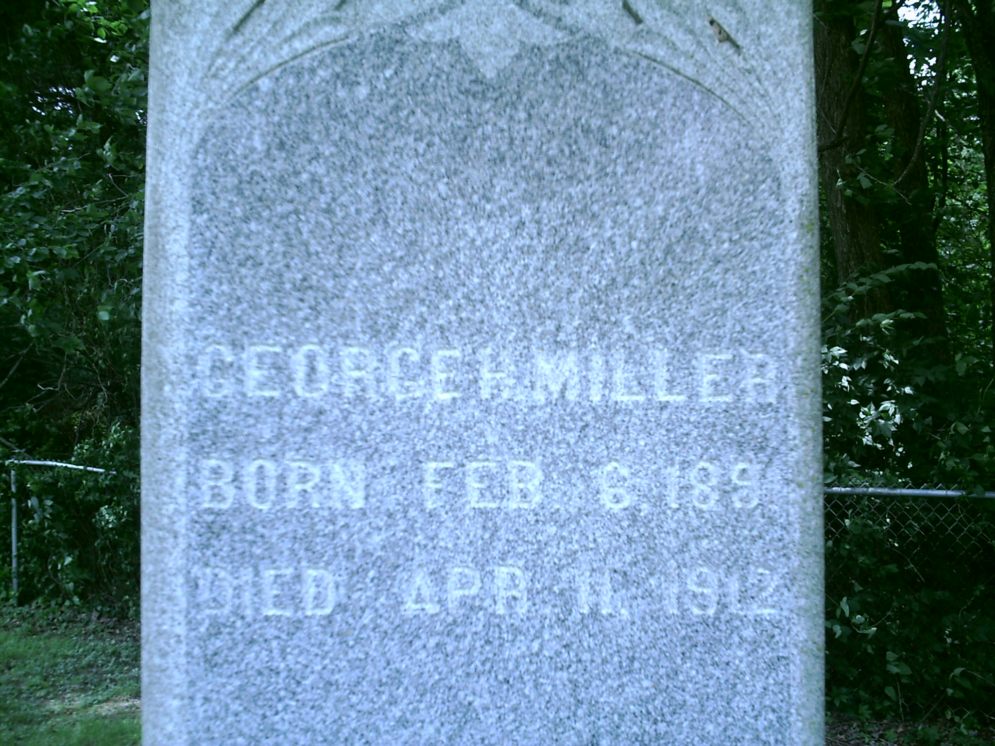 George H. Miller Headstone