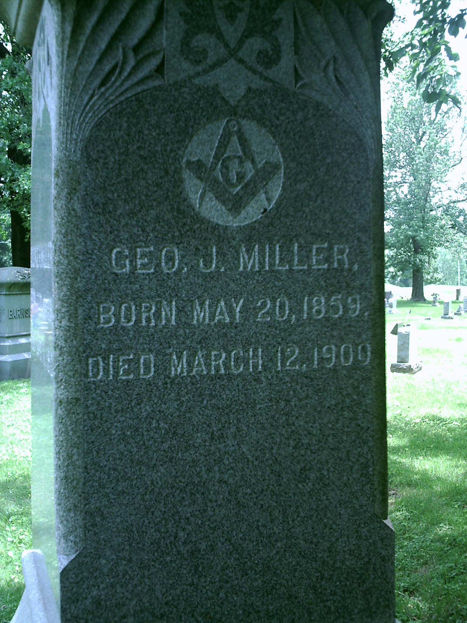 George J. Miller Headstone