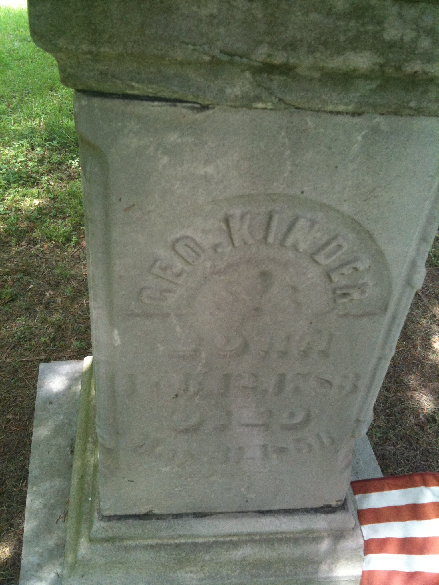 George Kinder Headstone