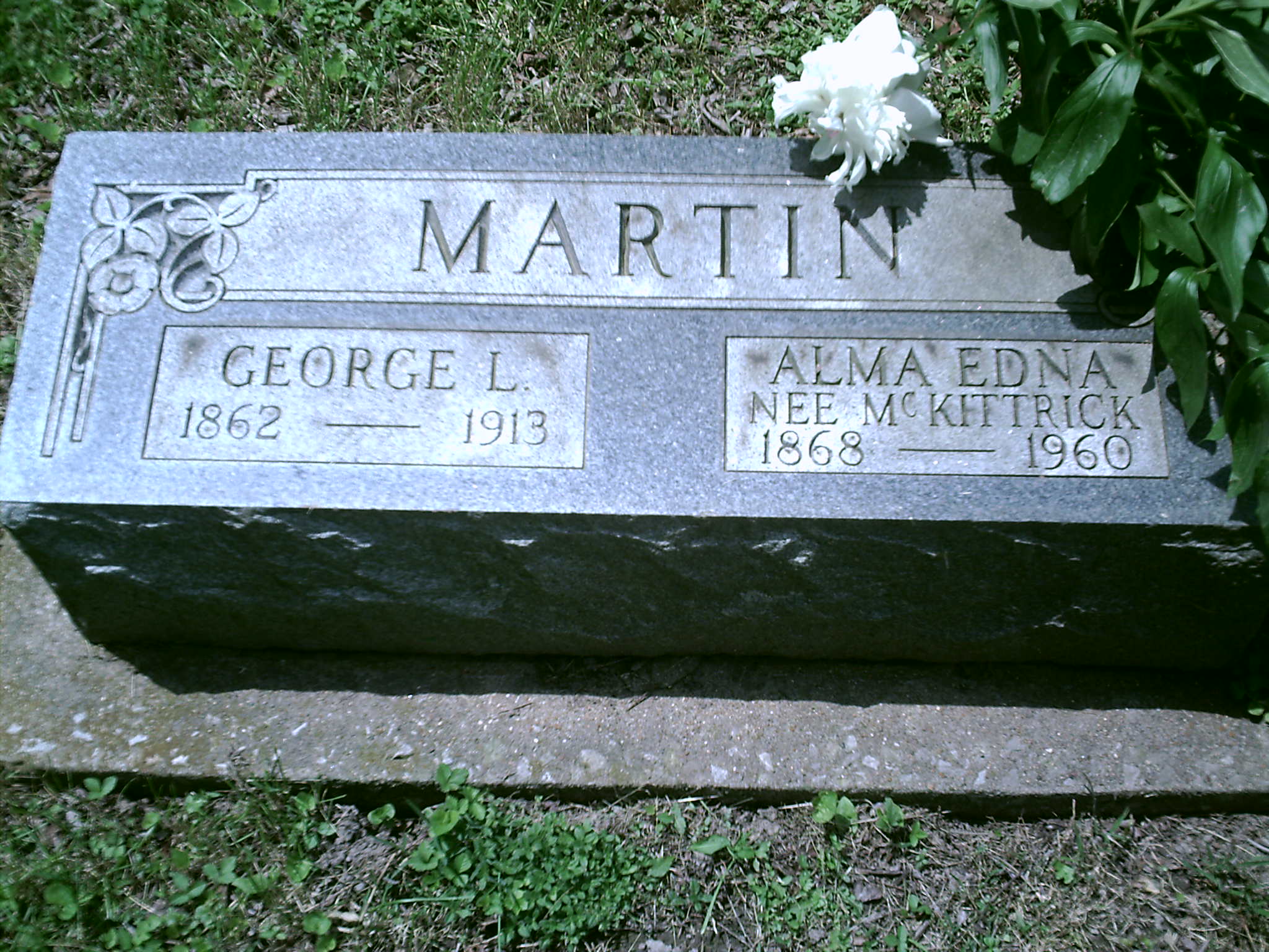 Alma Edna Mahler nee McKittrick Headstone