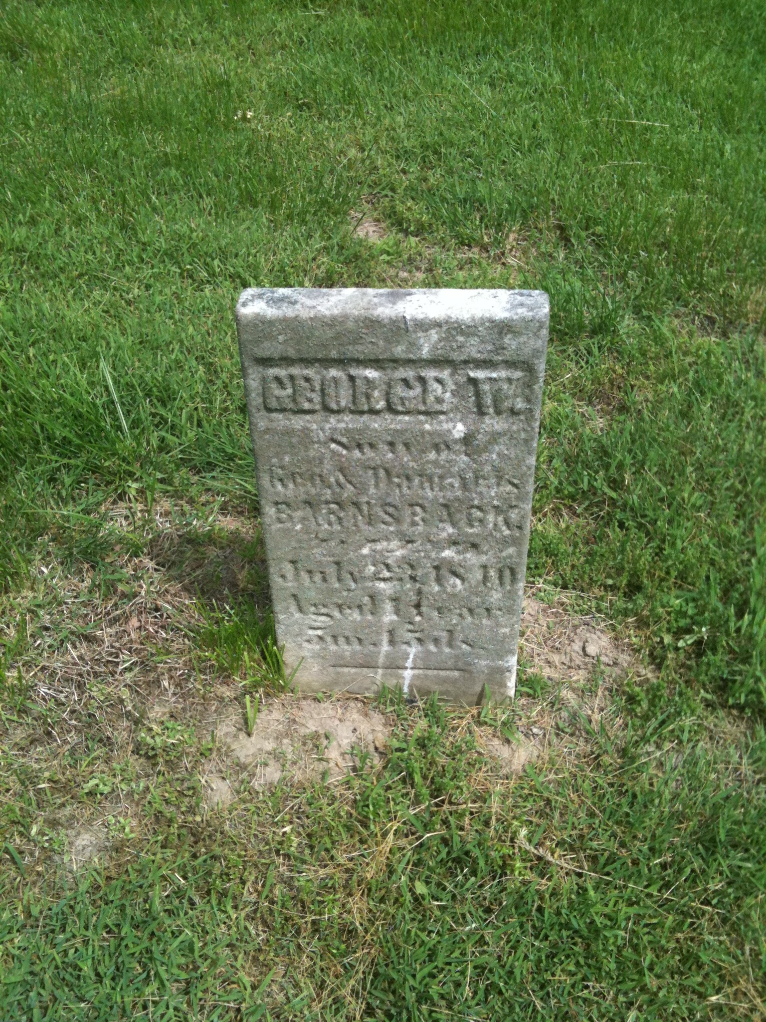 George W. Barnsback Headstone