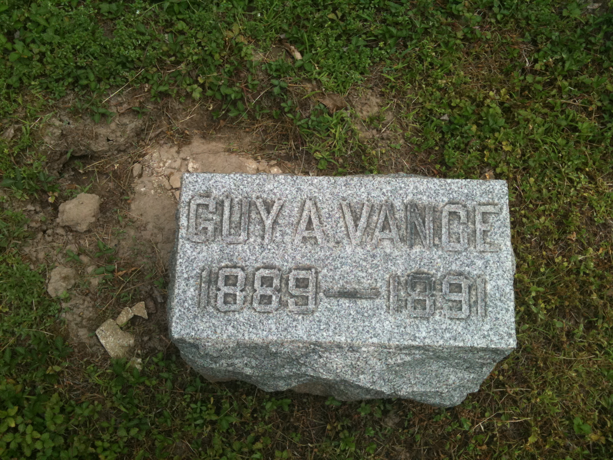 Guy A. Vance Headstone