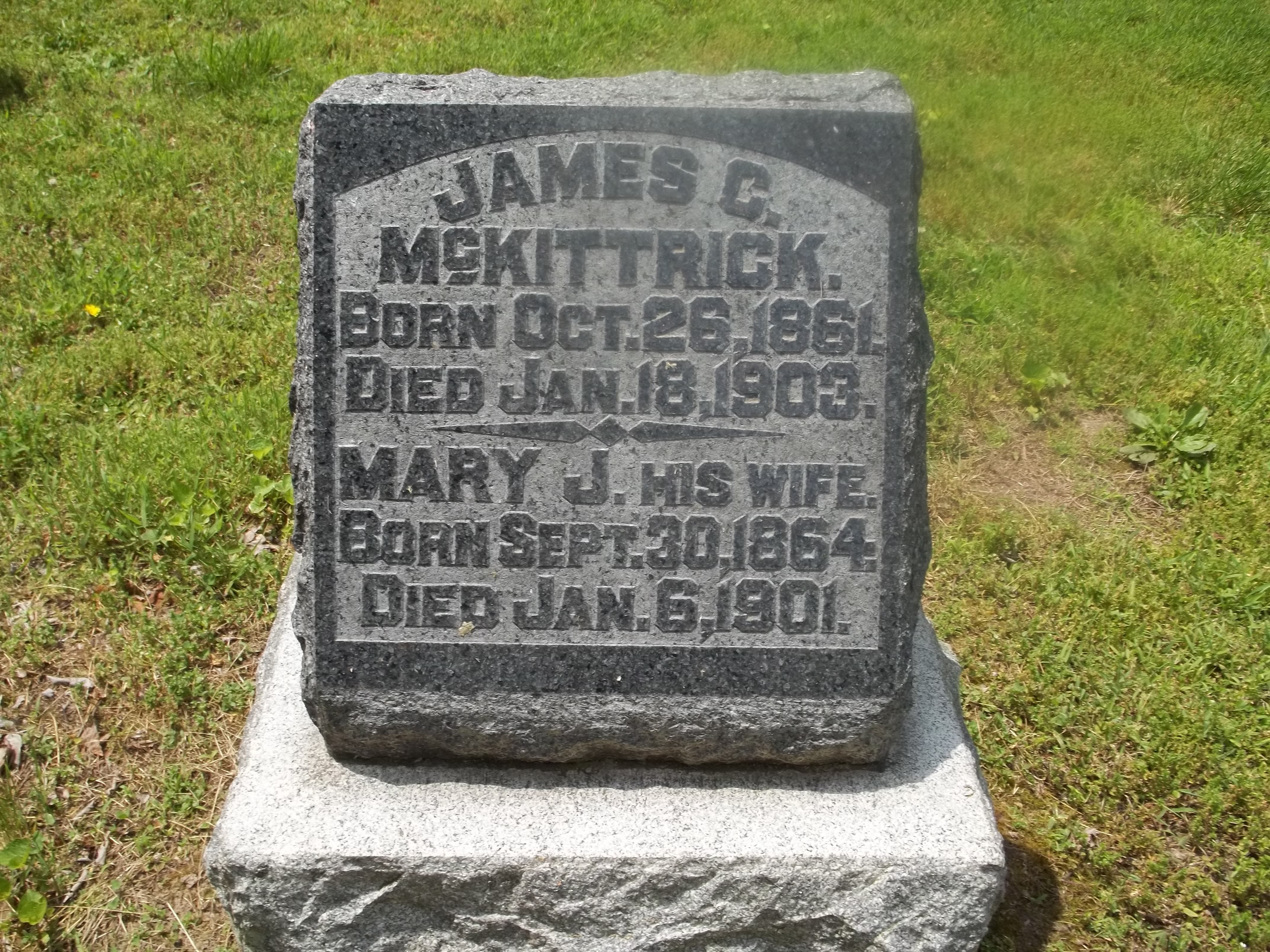 James C. McKittrick Headstone