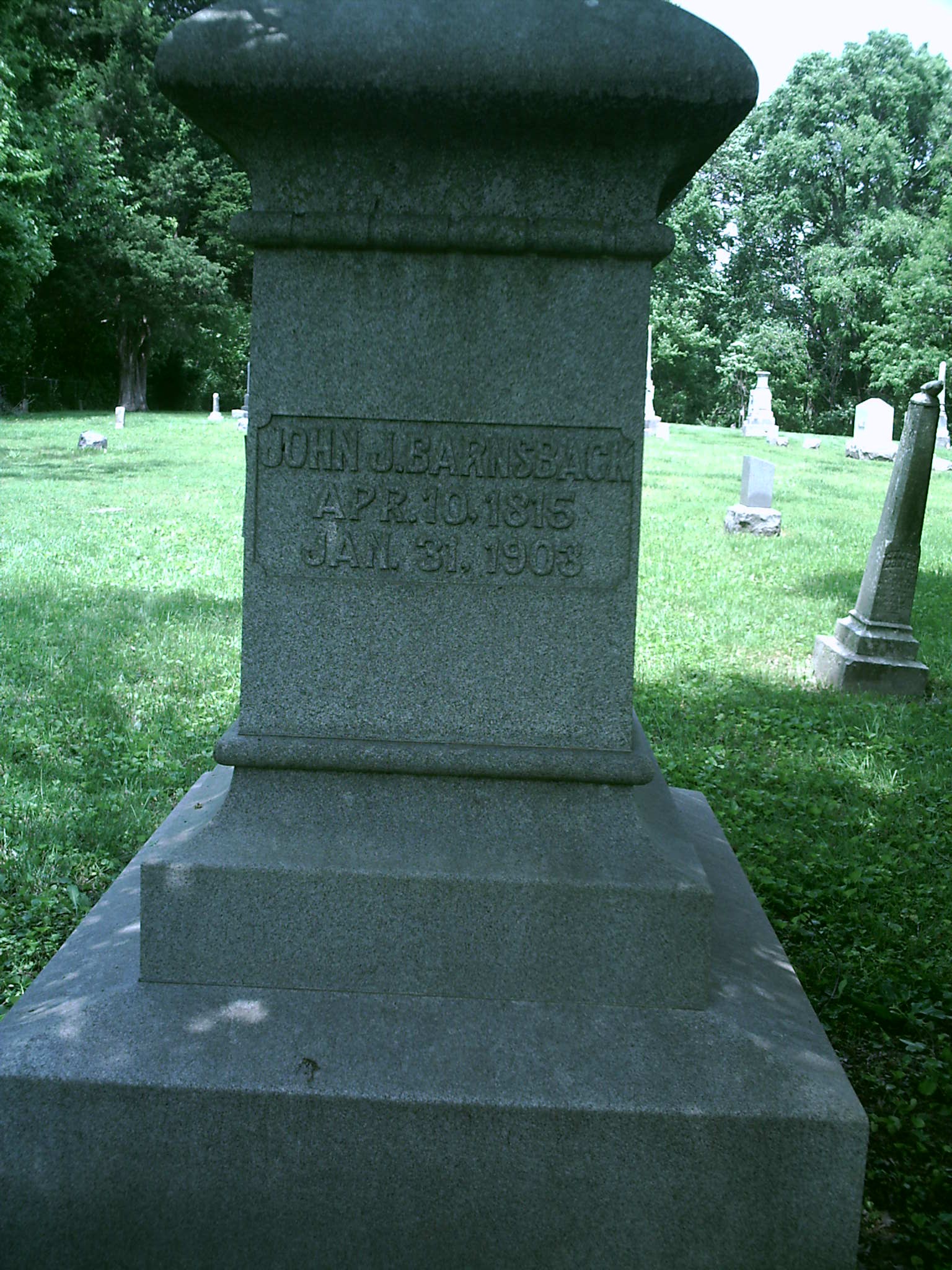 John J. Barnsback Headstone
