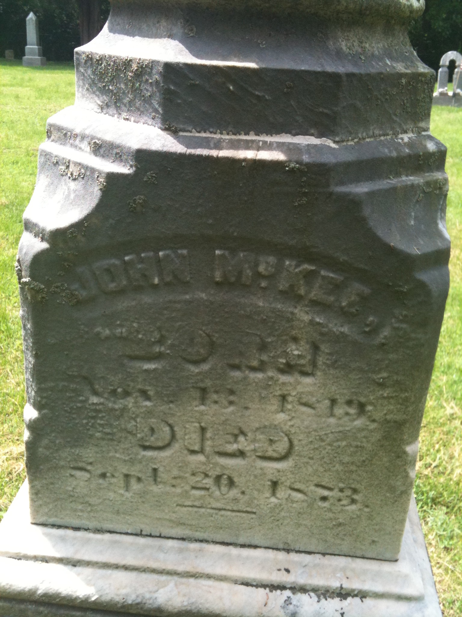 John McKee Headstone