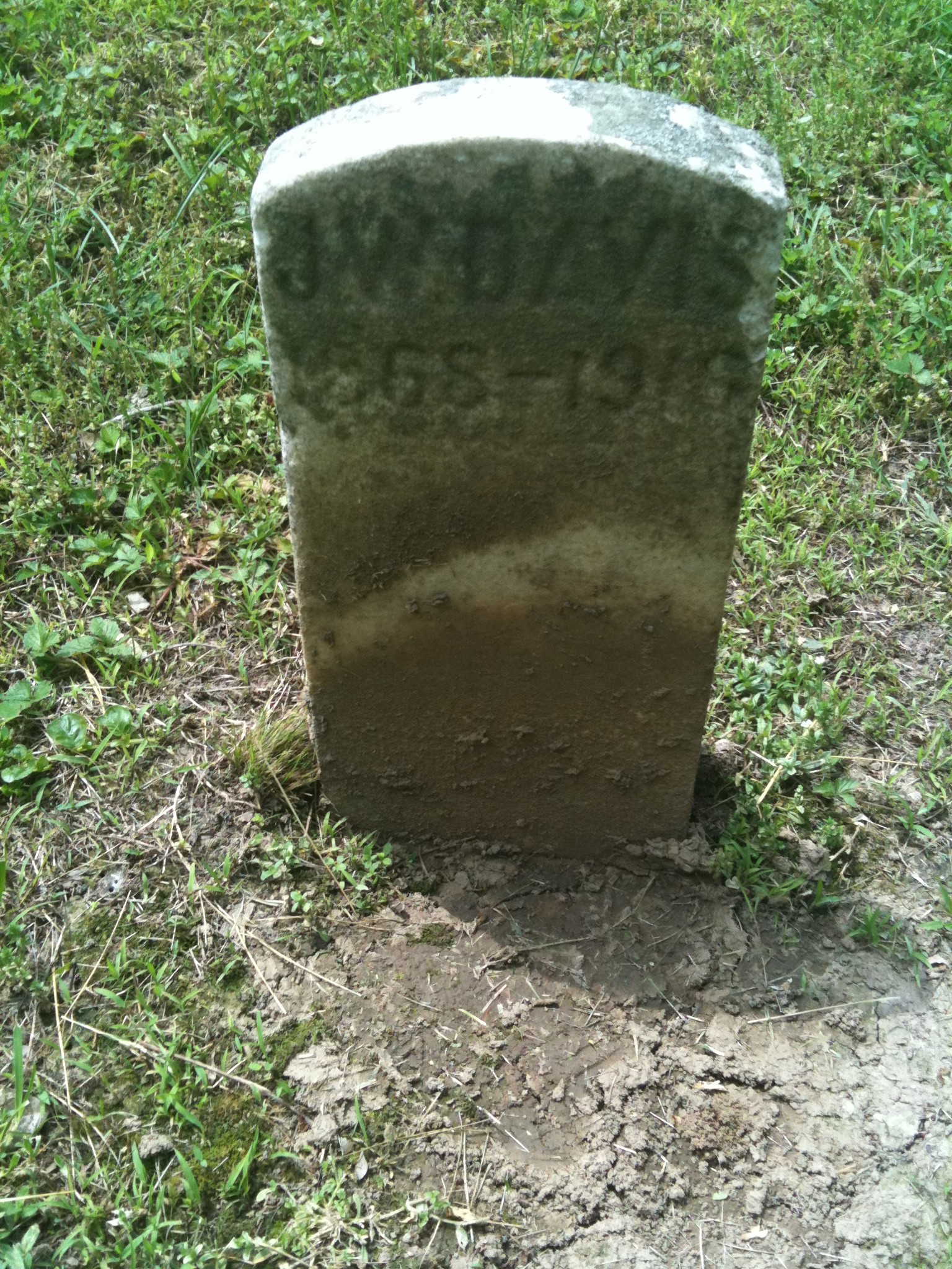 J. W. Davis Headstone