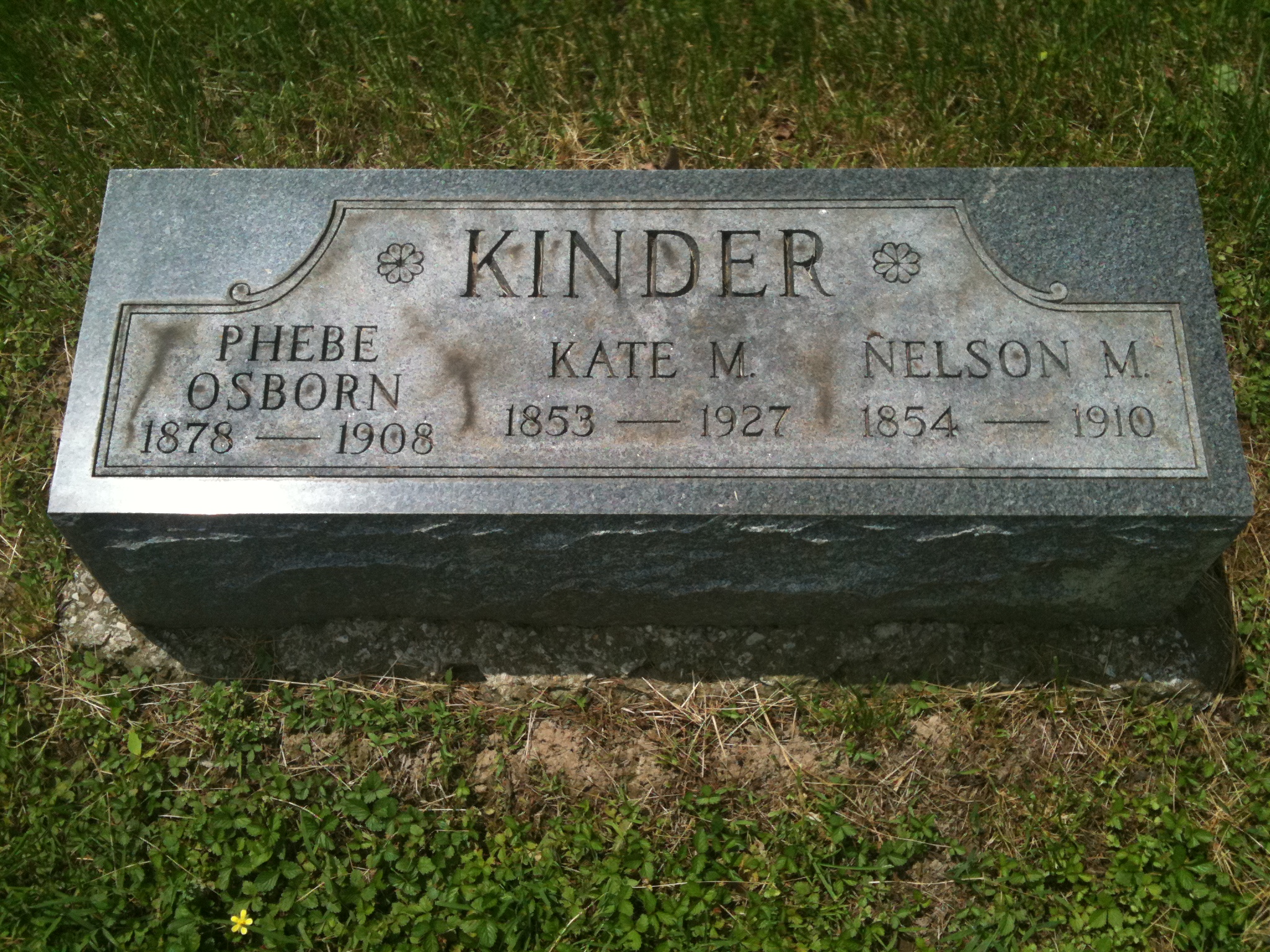Kate M. Kinder Headstone