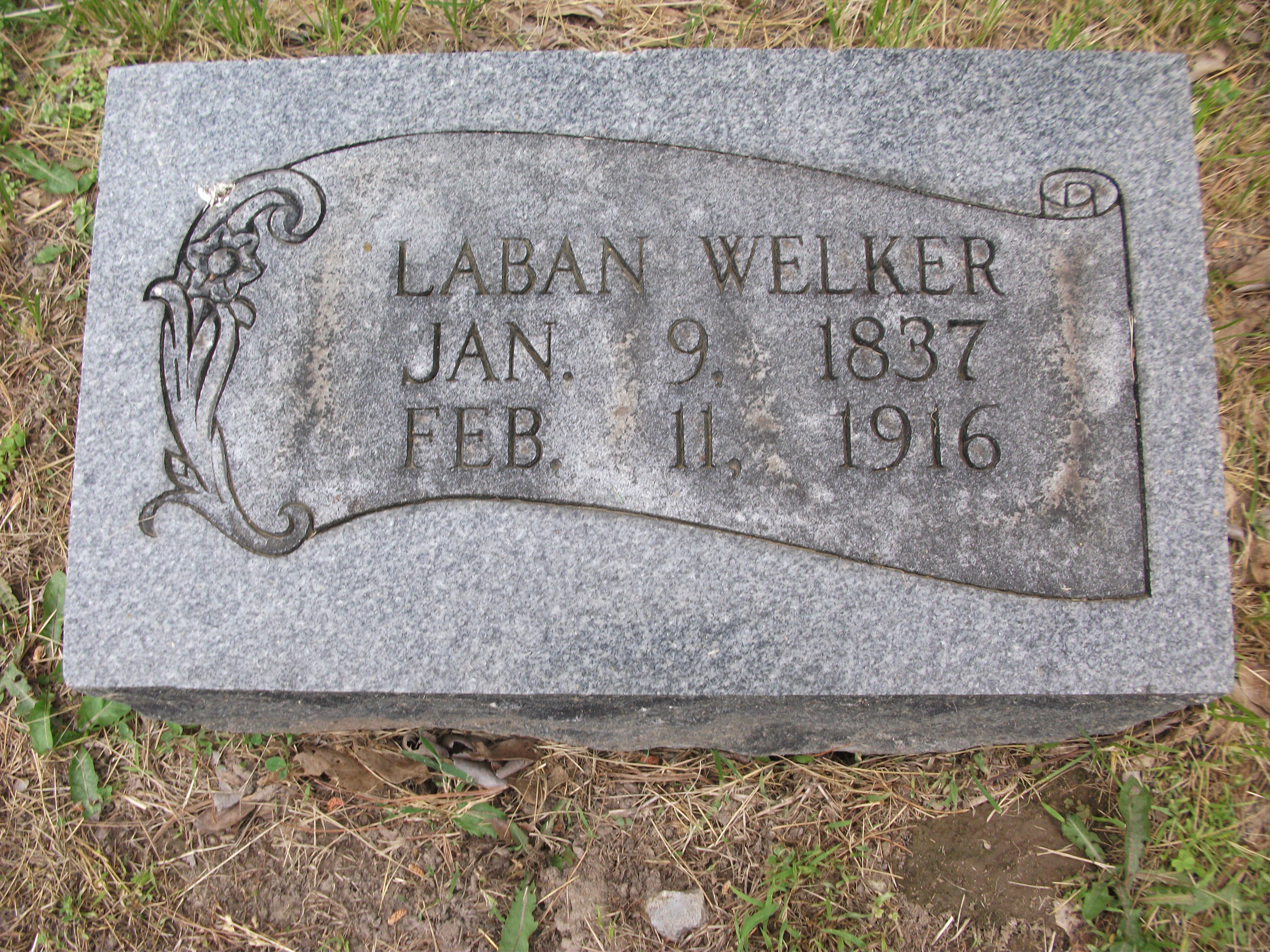 Laban Welker Headstone