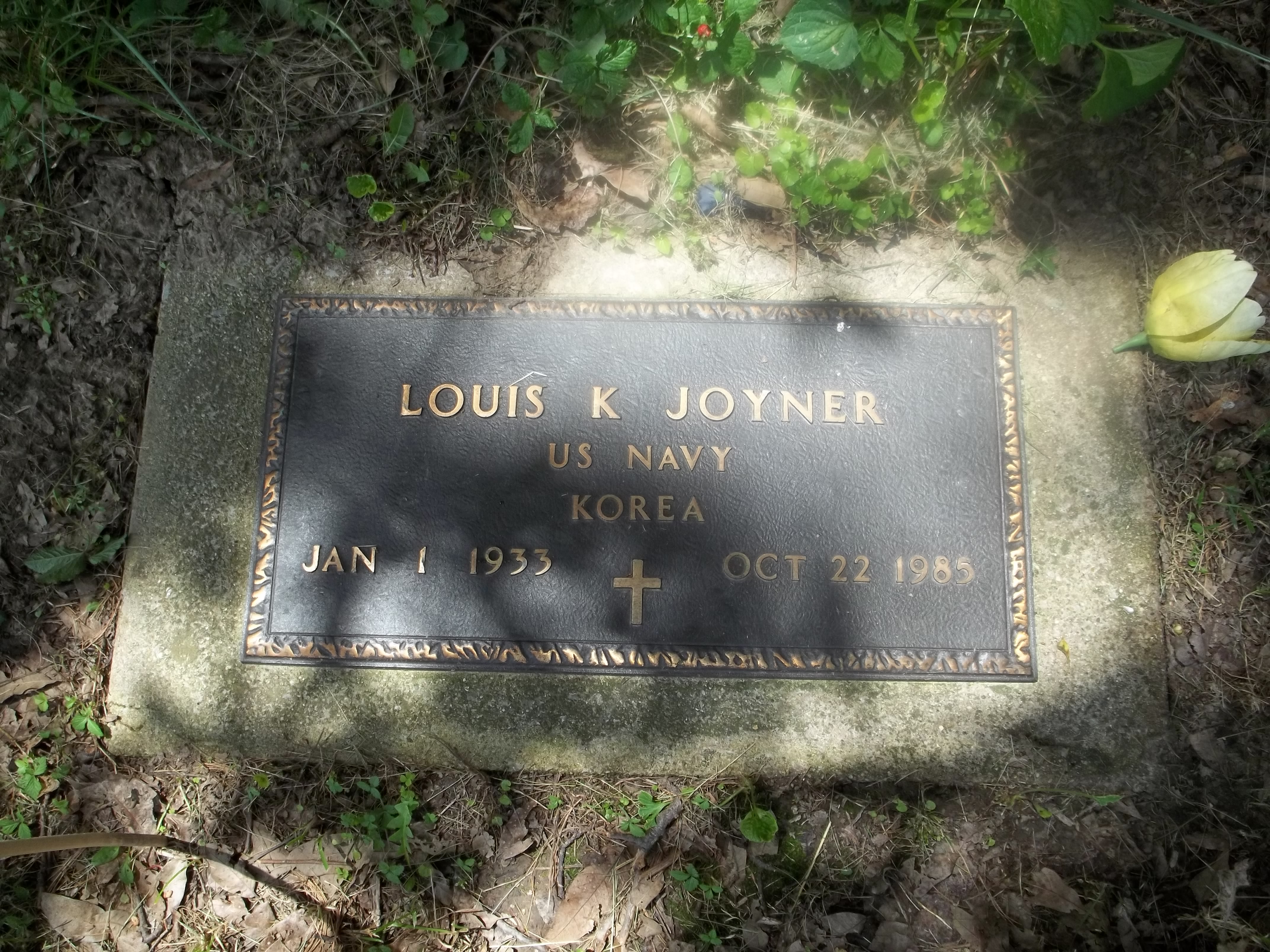 Louis K. Joyner Headstone