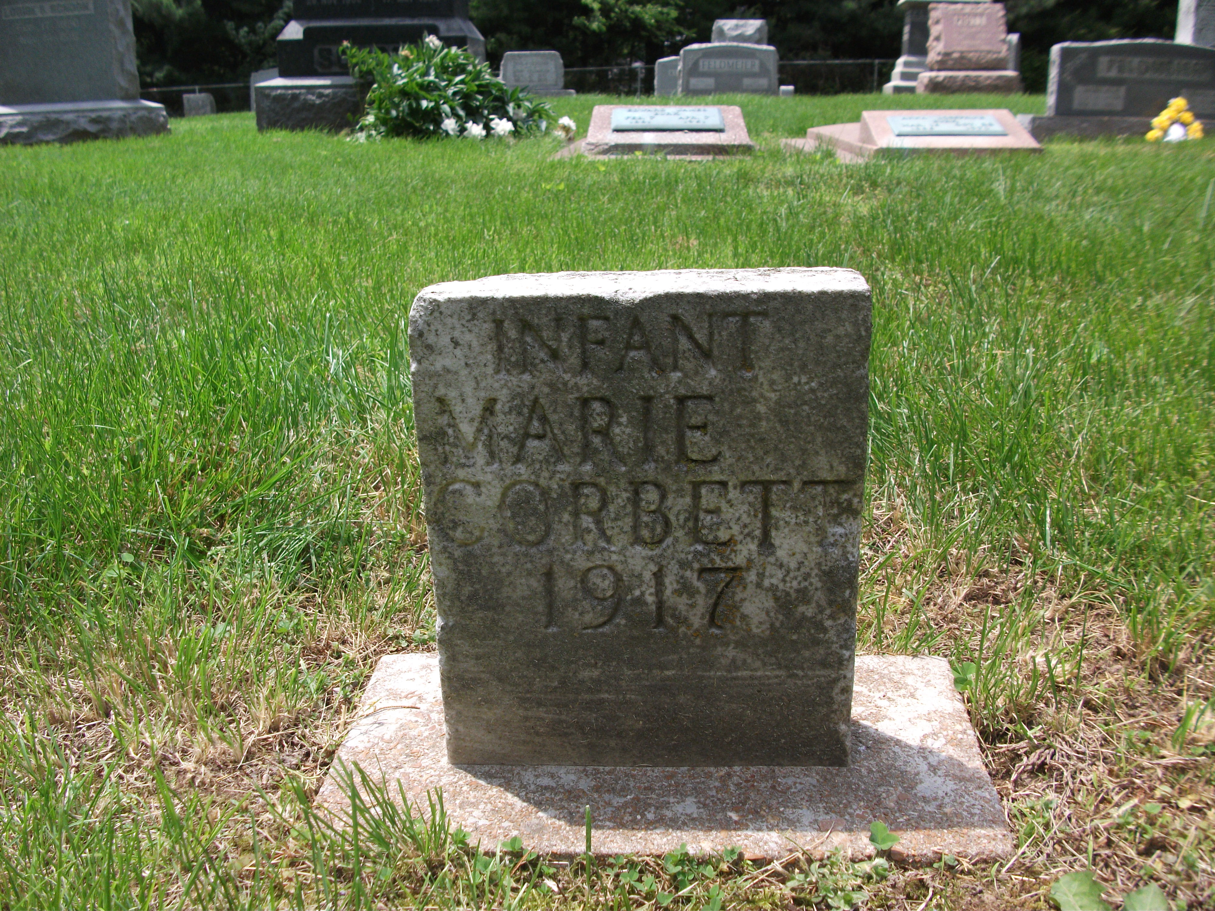 Marie Corbett Headstone