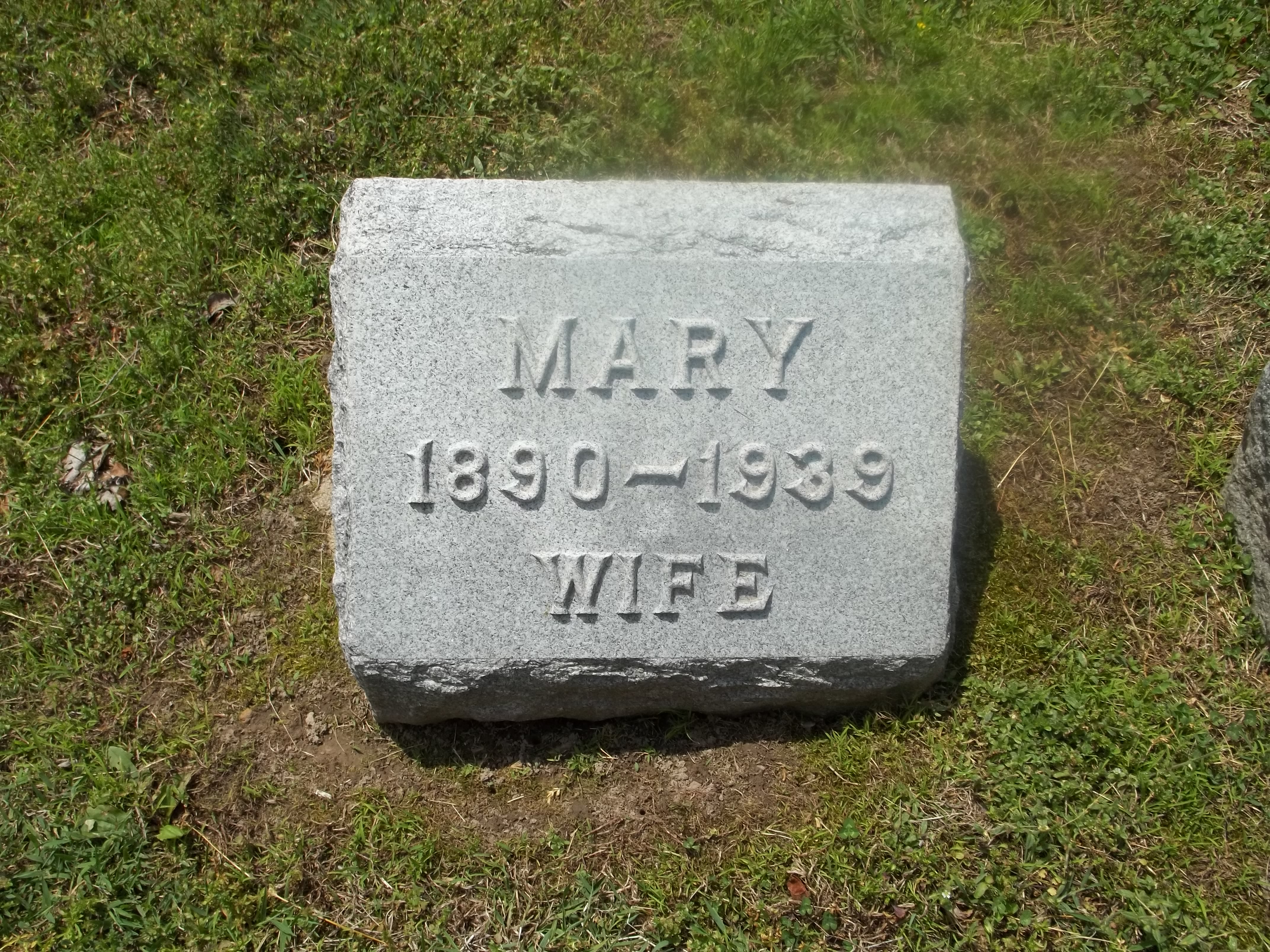 Mary Headstone