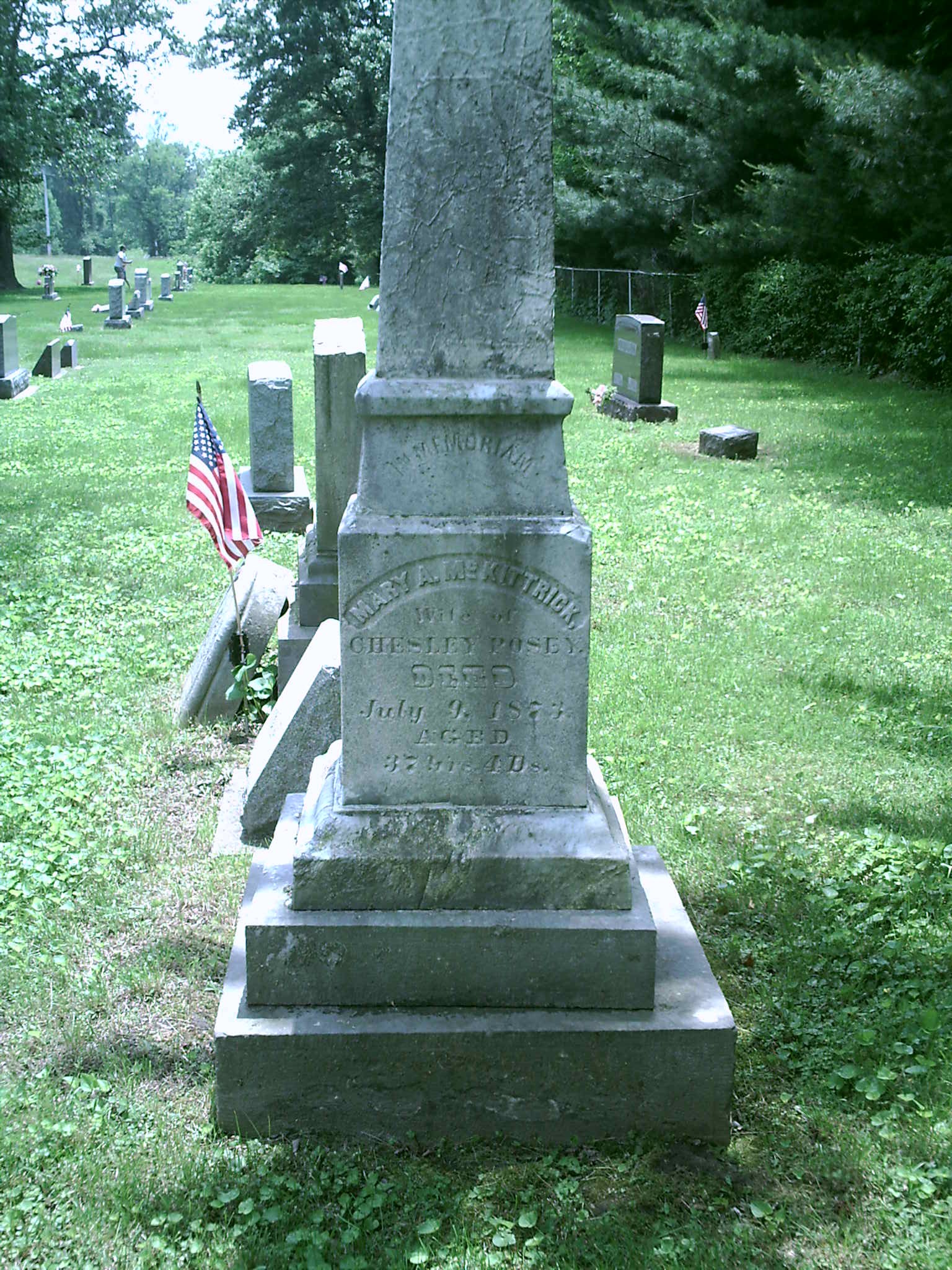Mary A. McKittrick Headstone