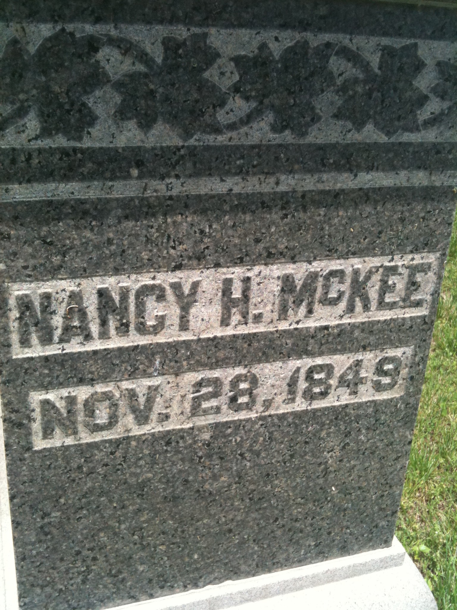 Nancy H. McKee Headstone