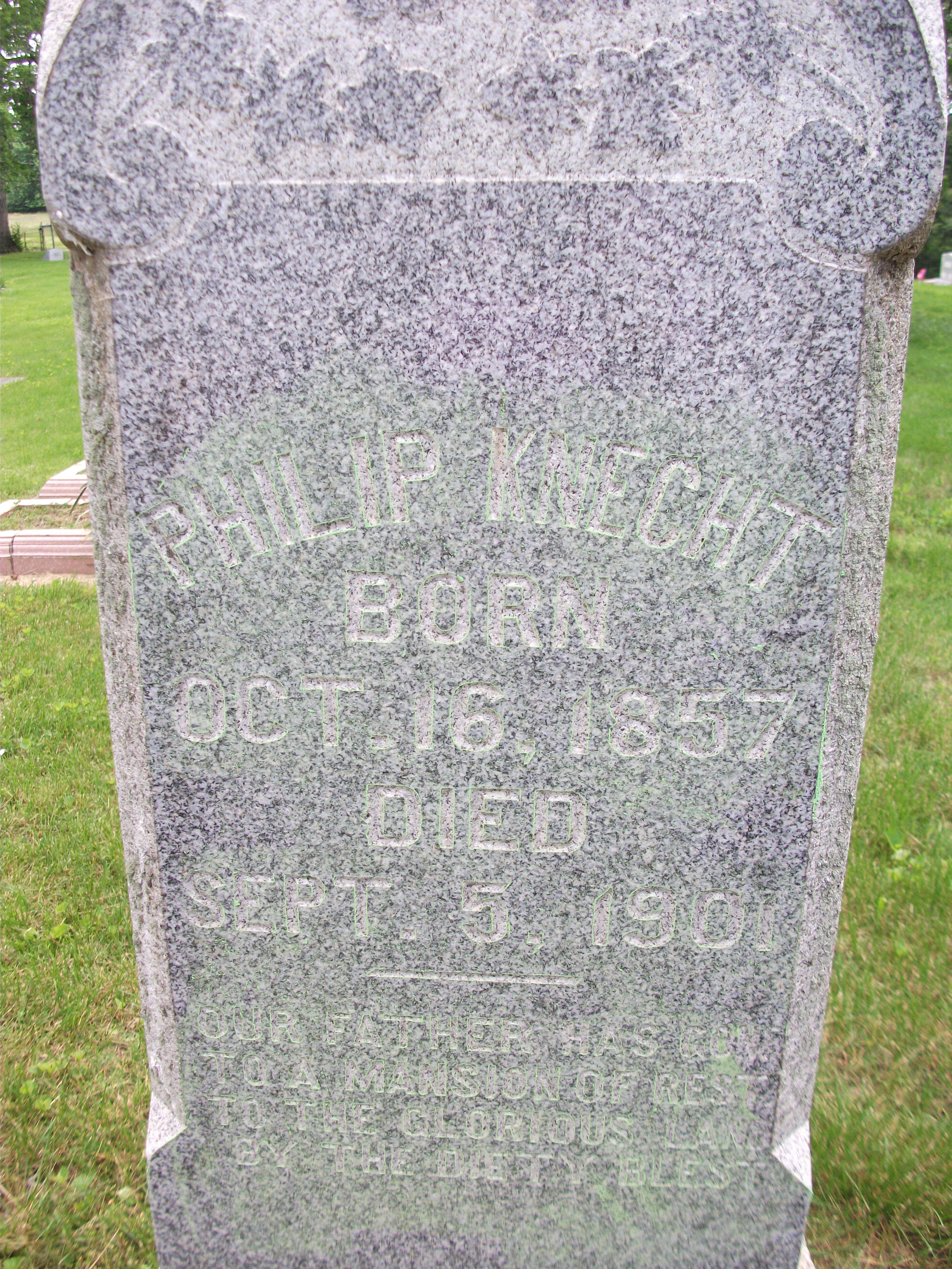 Philip Knecht Headstone