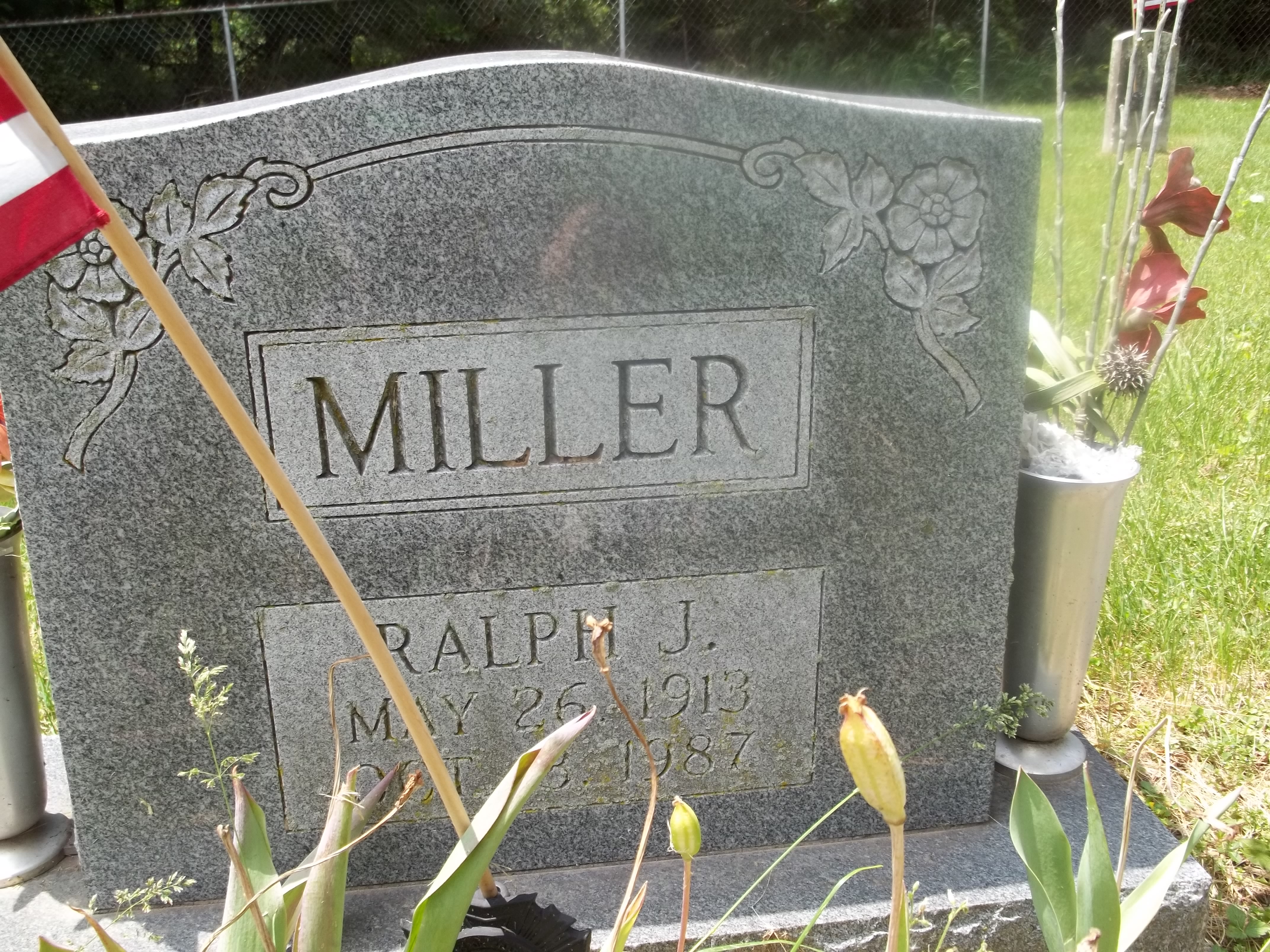 Ralph J. Miller Headstone