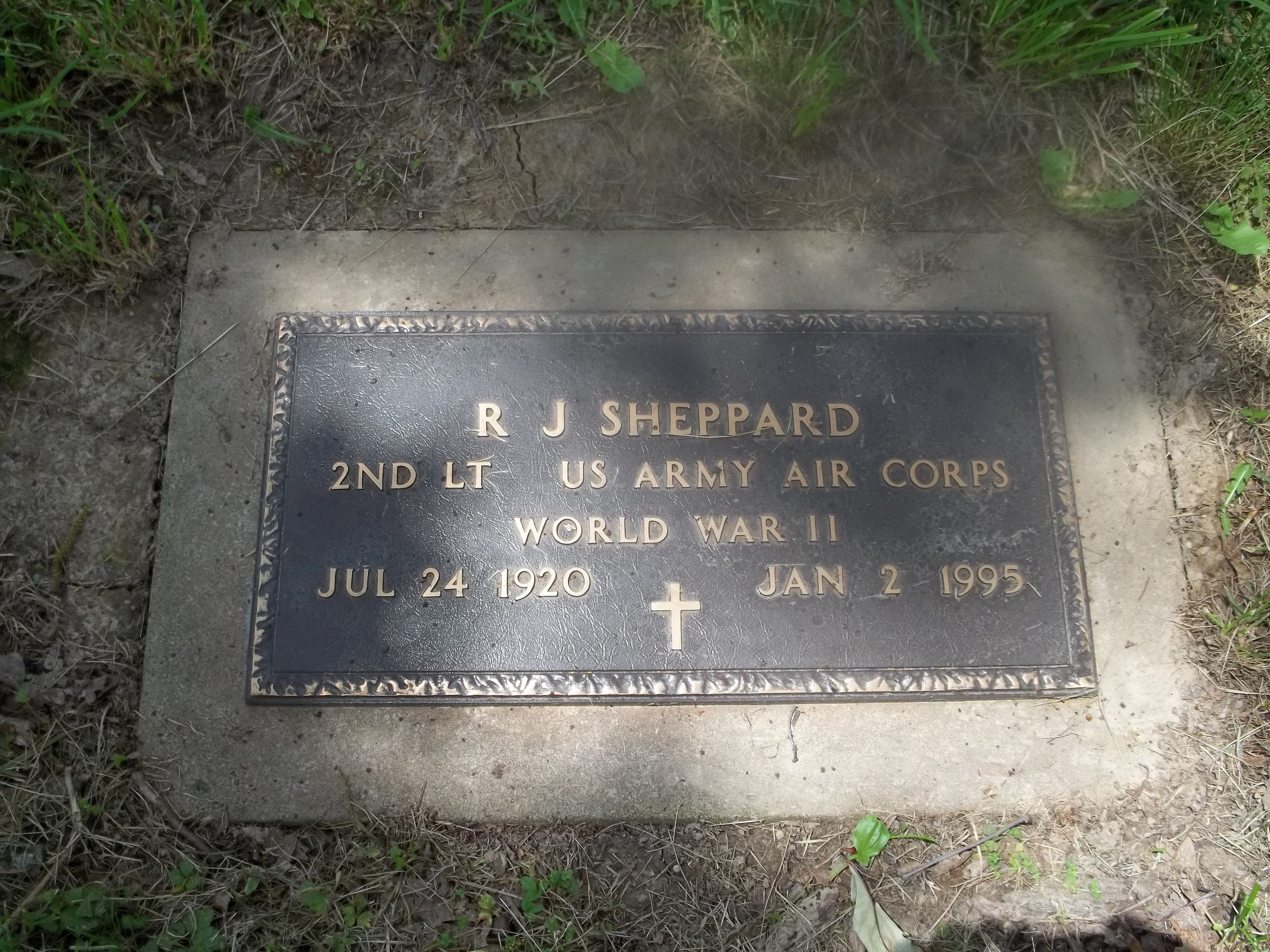 R. J. Sheppard Headstone