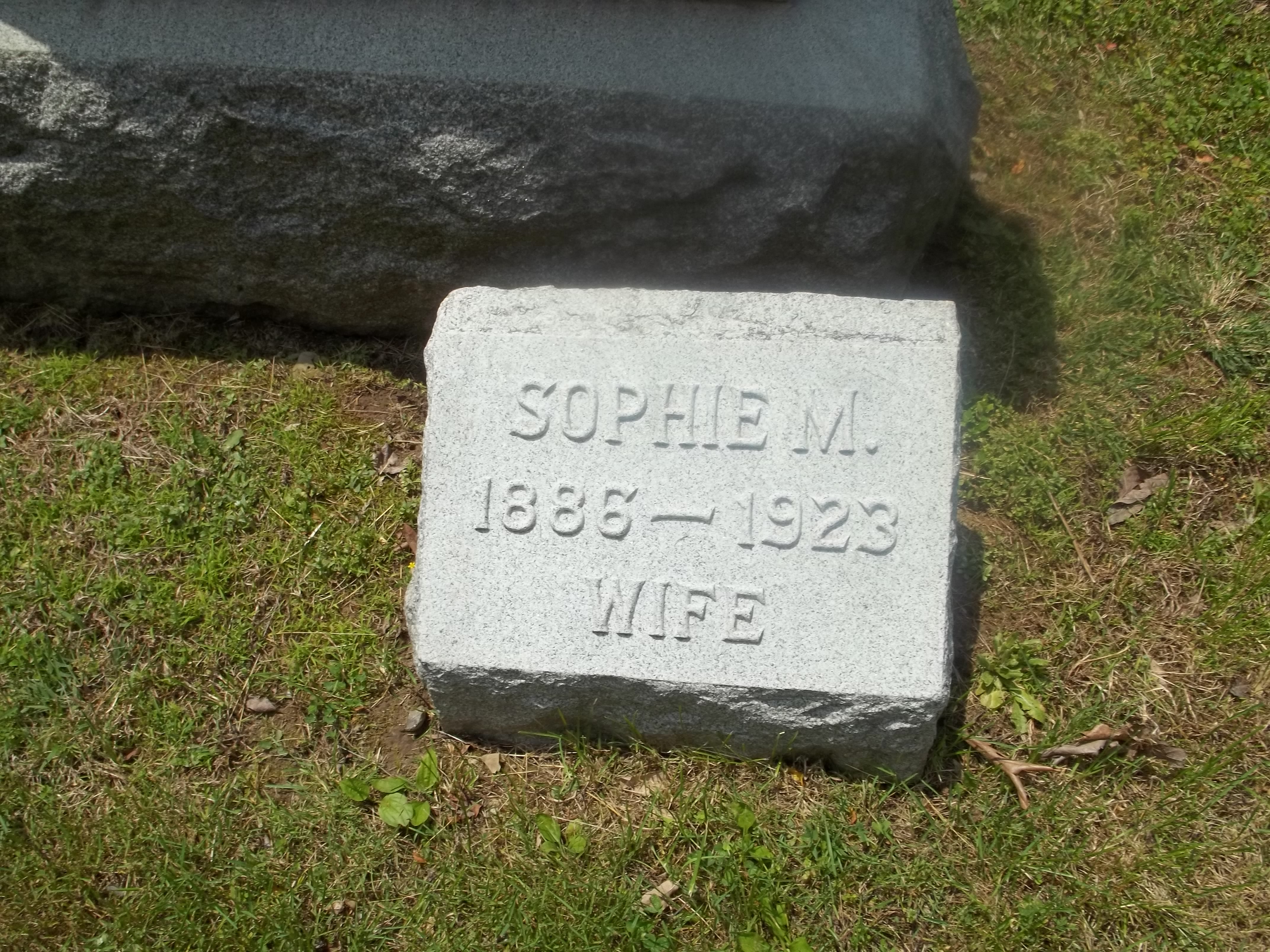 Sophie M. Headstone