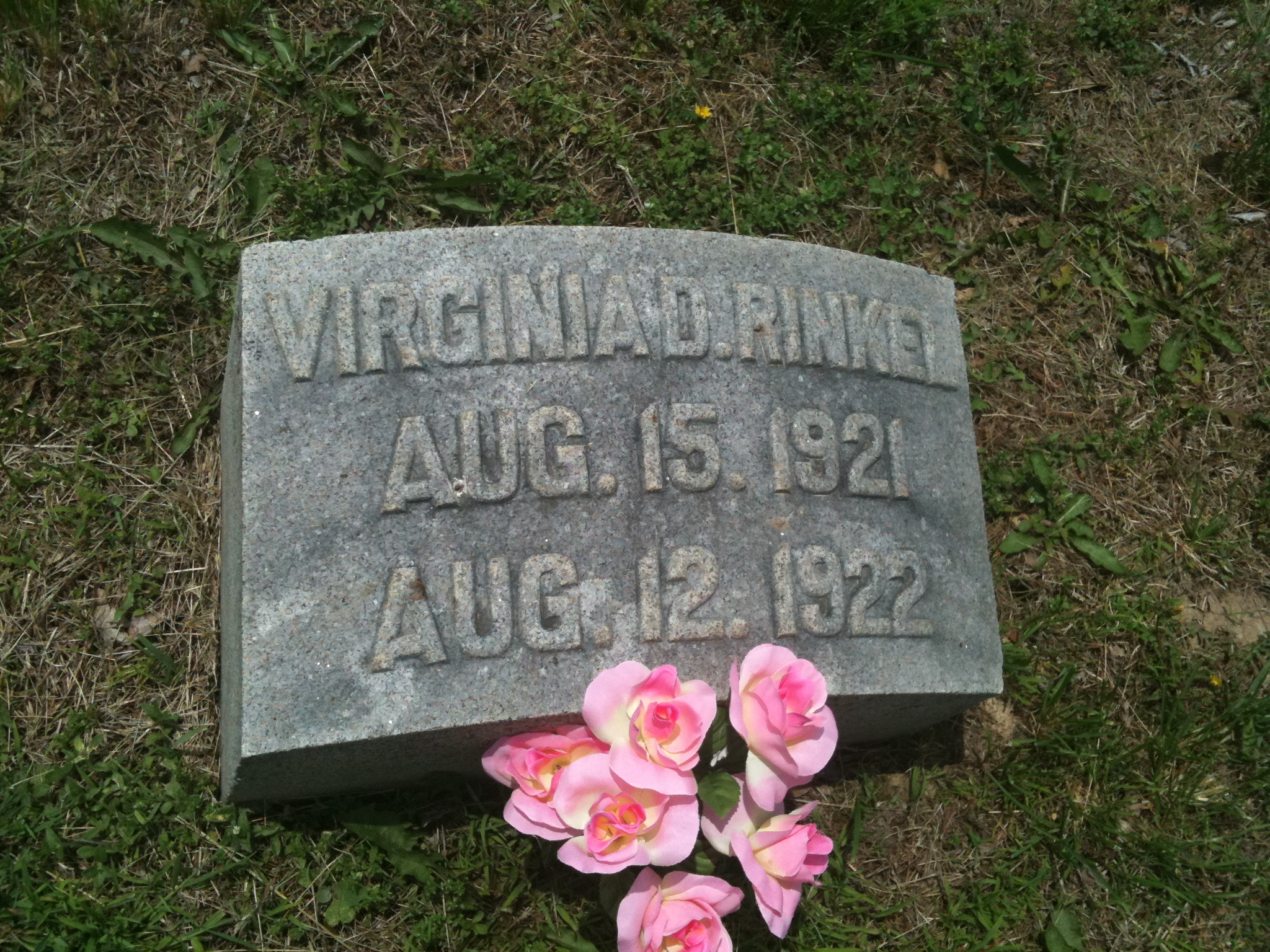 Virginia D. Rinkel Headstone