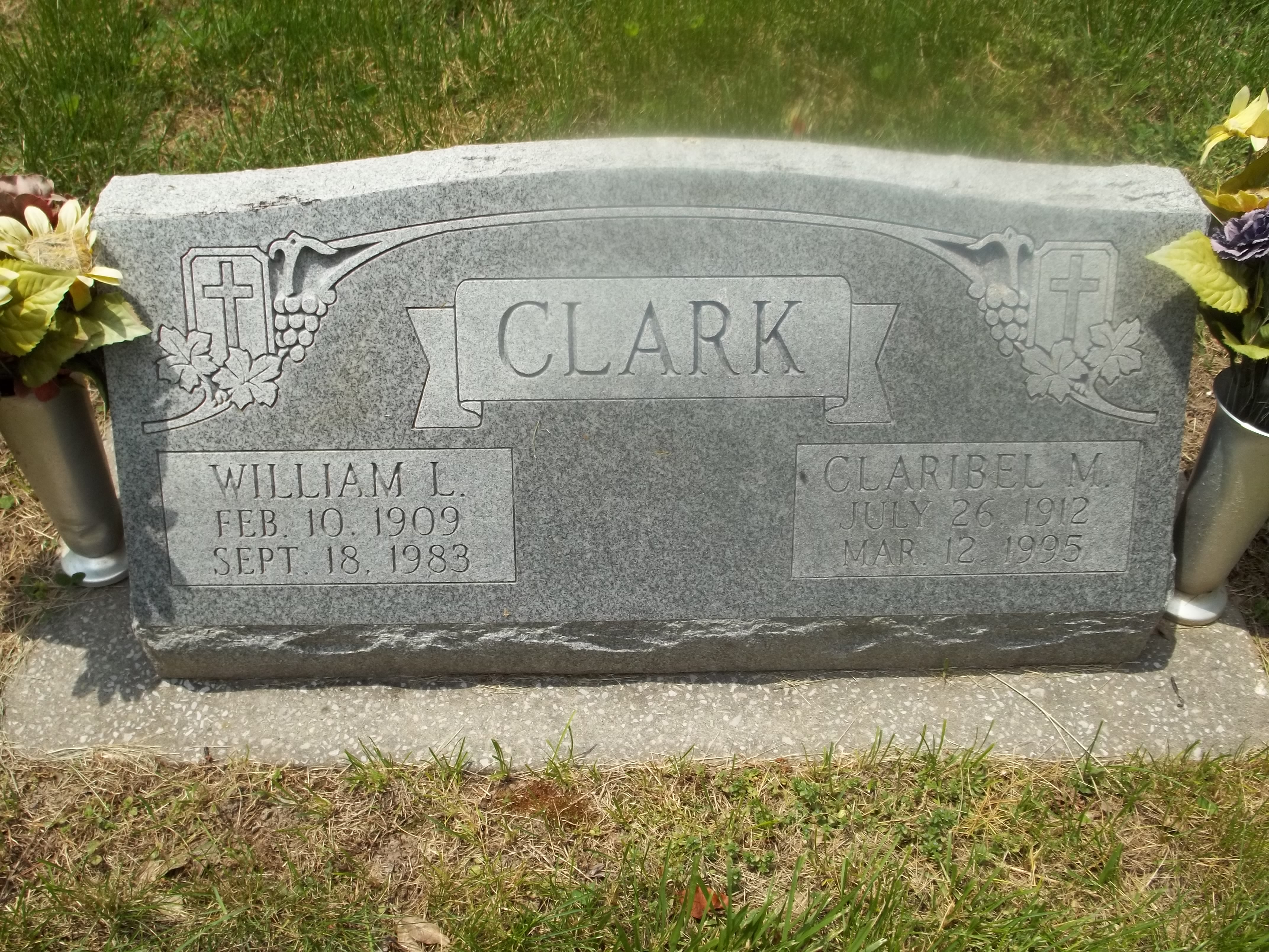 William L. and Clarible M. Clark Headstone