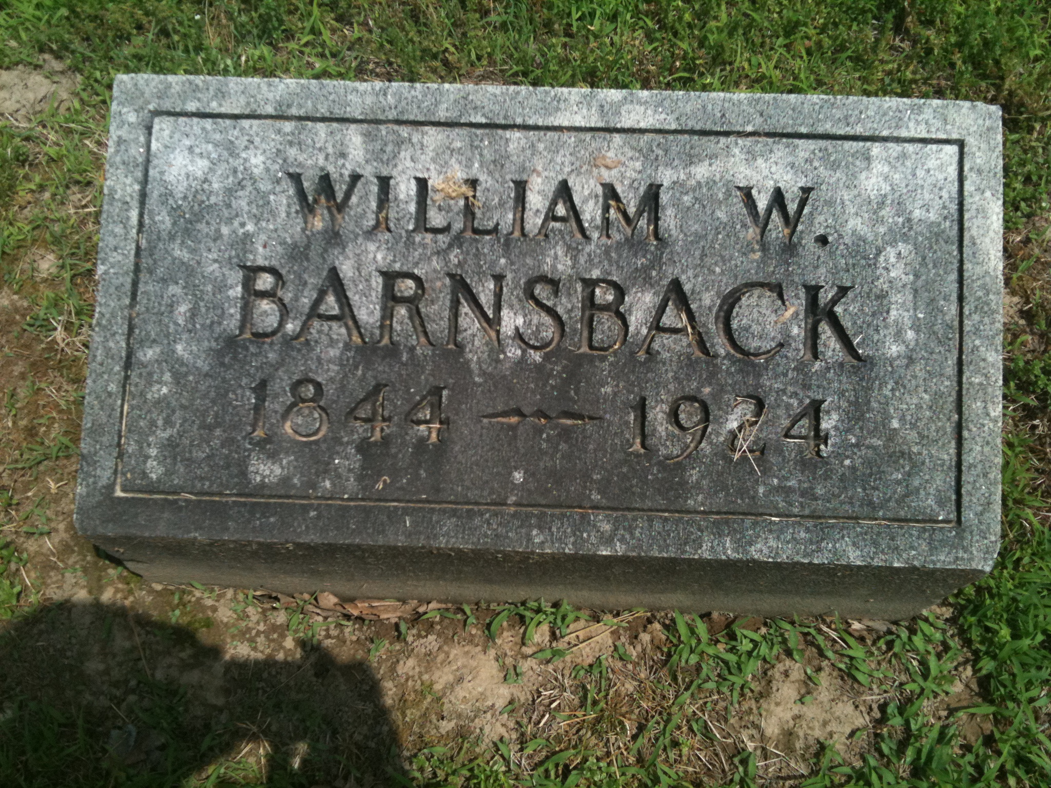 William W. Barnsback Headstone