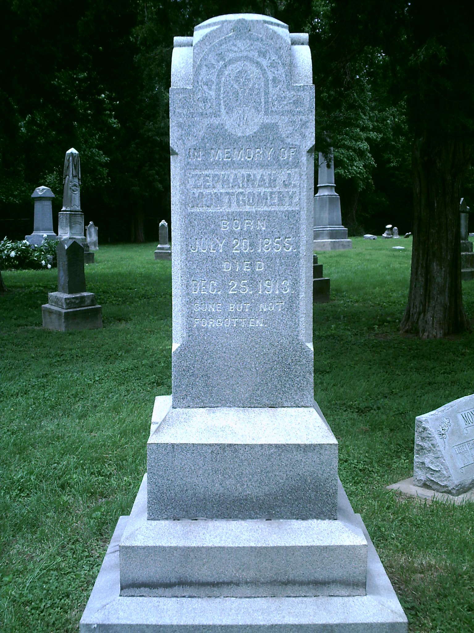 Zephainah Montgomery Headstone