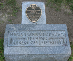 Gravesite of Susannah Graham Fleming