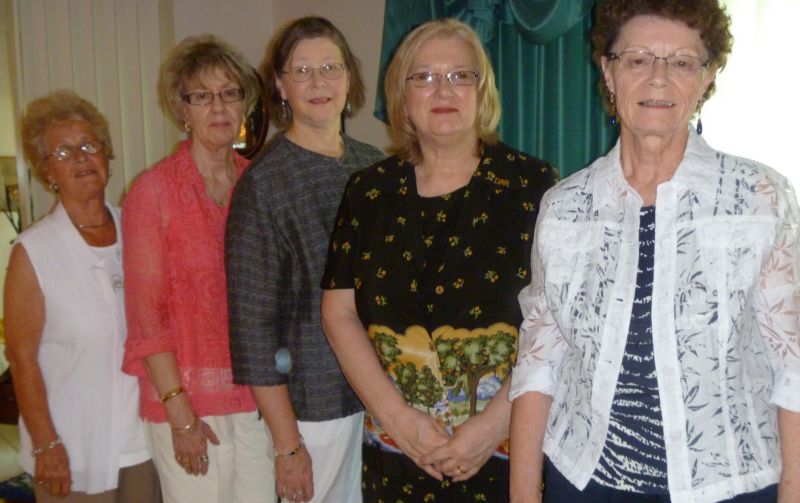 (Juanita, Sue, Cindy, Debbie and Barbara, June 2011)