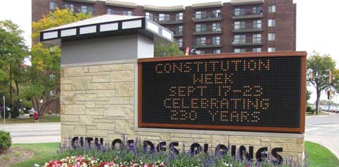 Des Plaines Sign