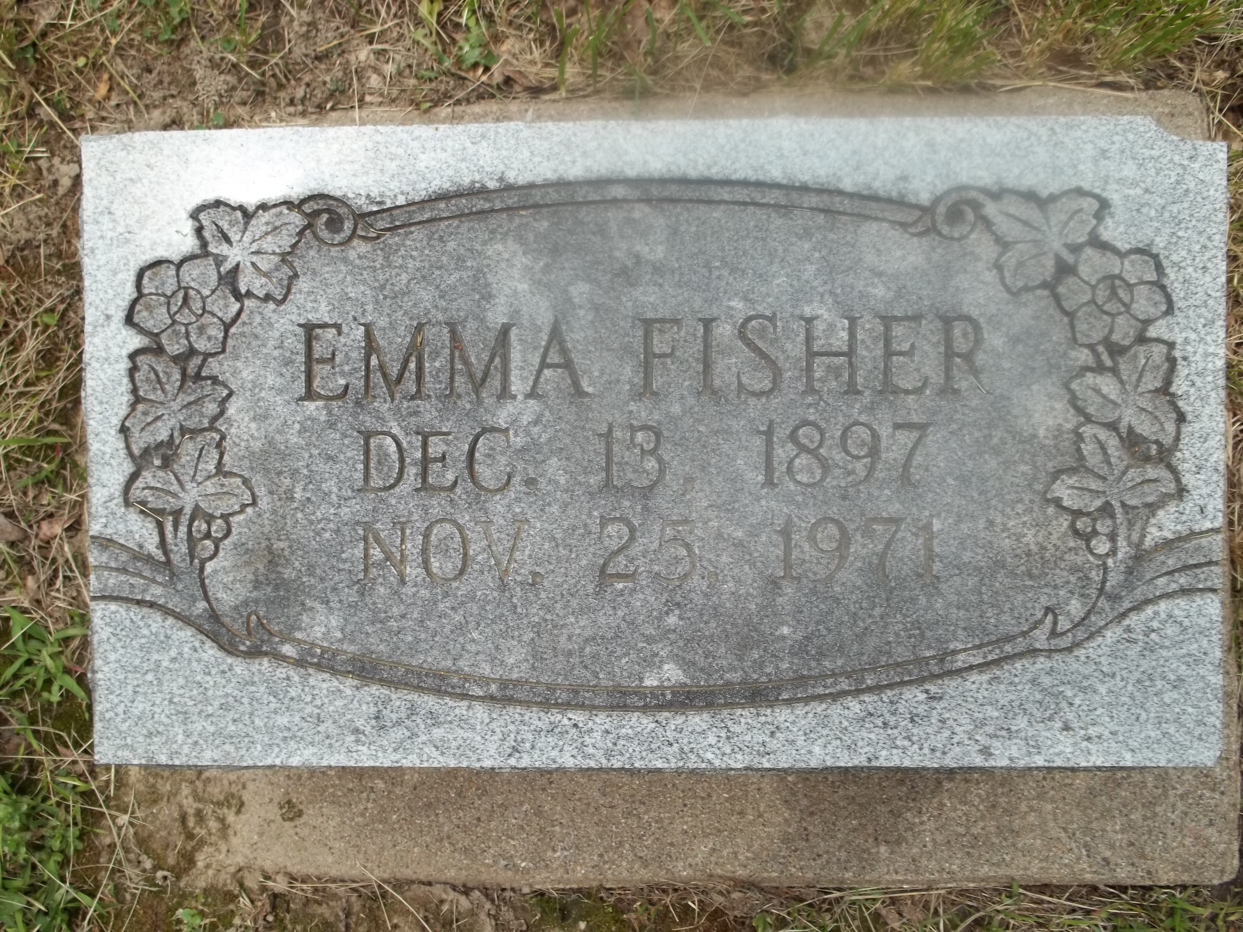 Emma Fisher Headstone