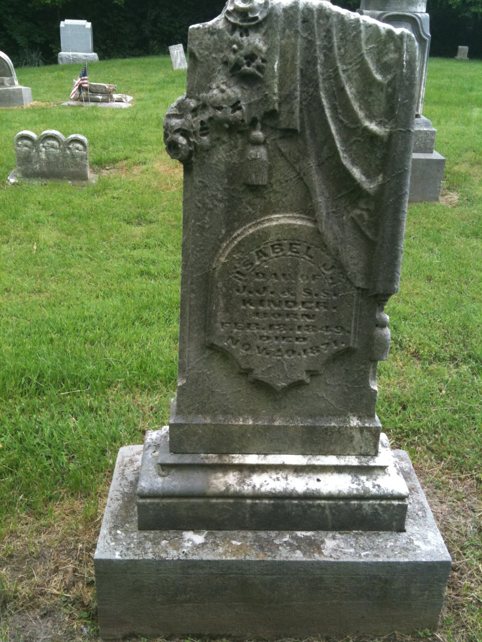 Isabel J. Kinder Headstone