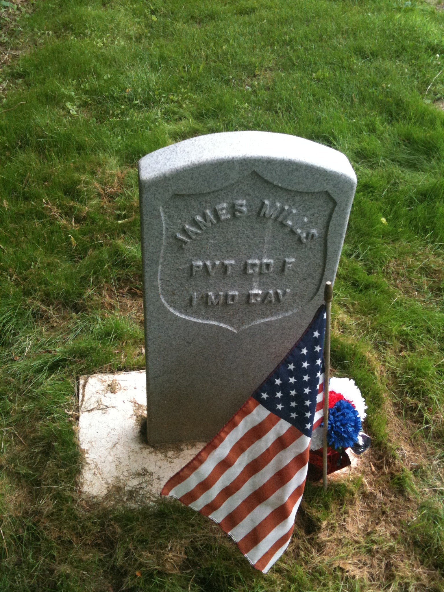 James Mills Headstone