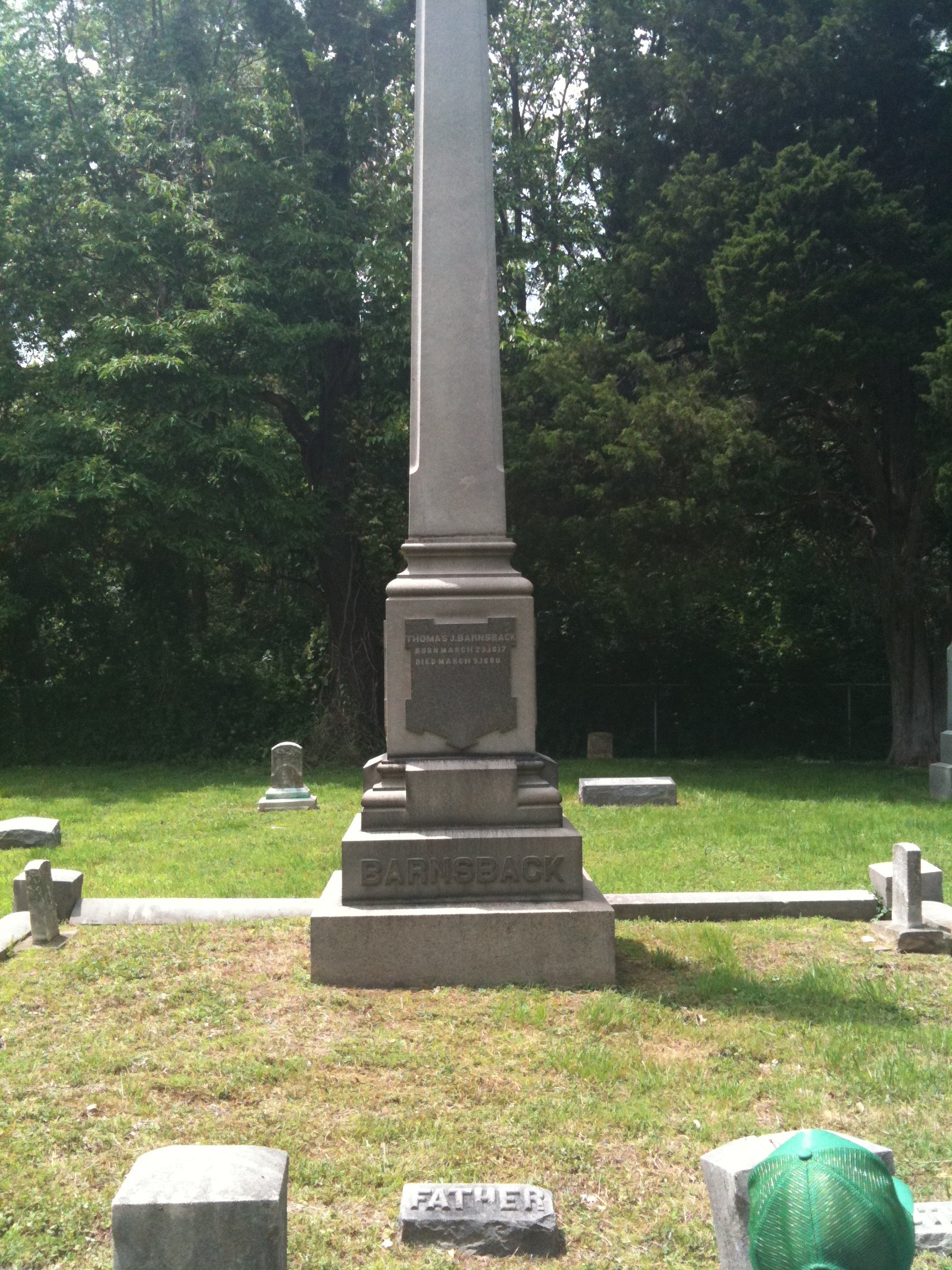 John and Jeremiah Barnsback Headstone