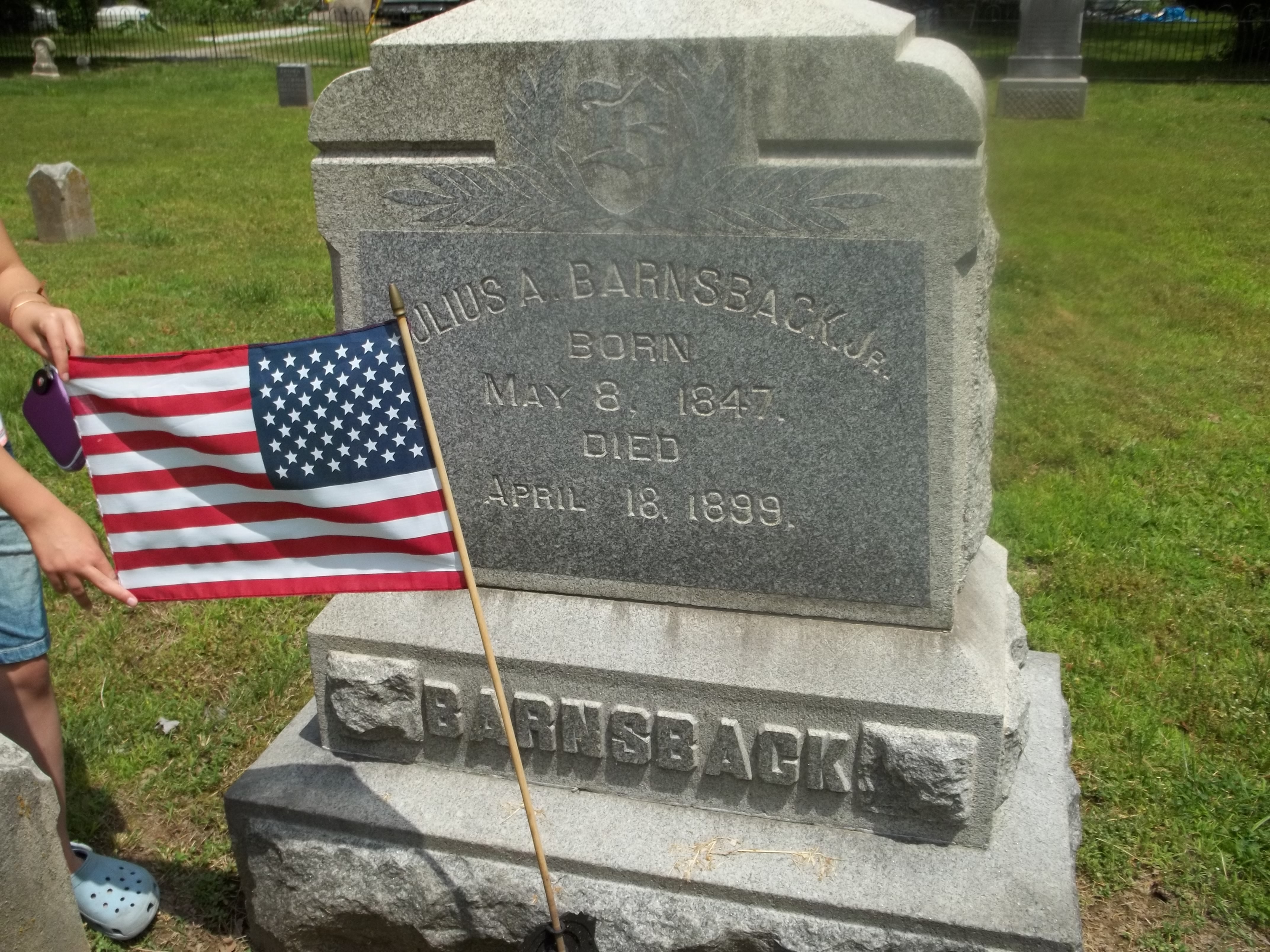 Julius A. Barnsback Headstone