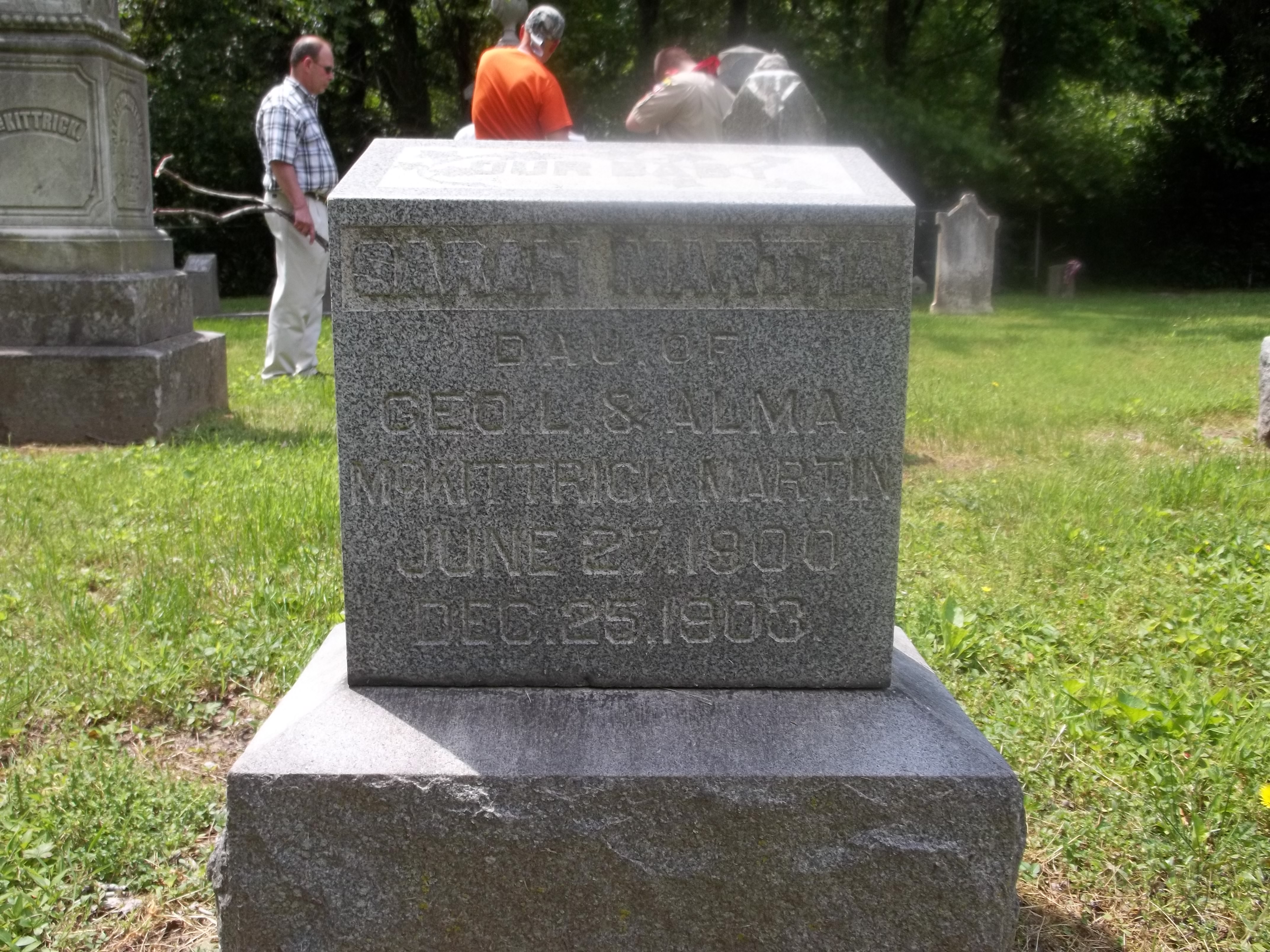 Sarah Martha McKittrick Martin  Headstone