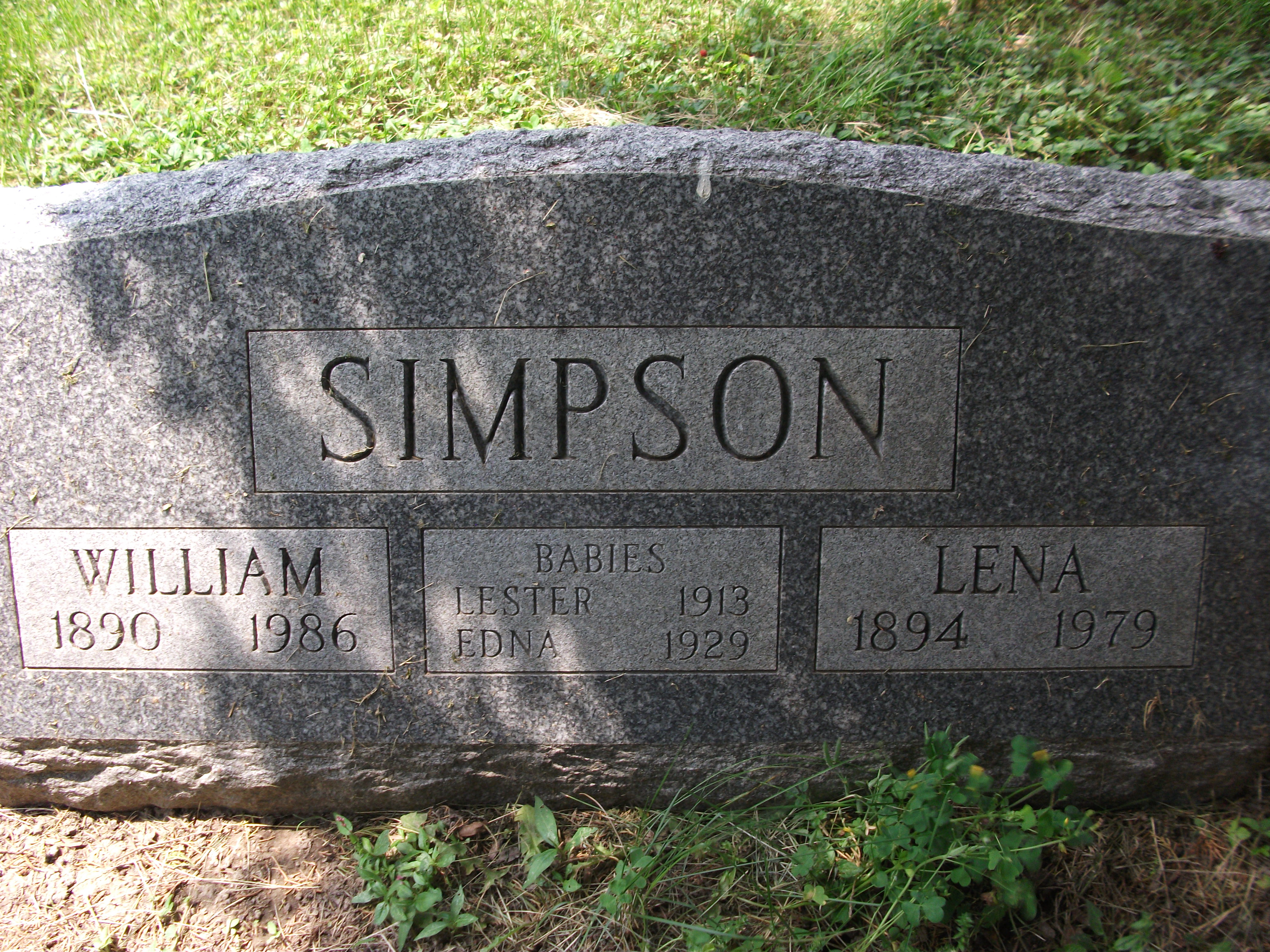 Simpsom Babies Headstone