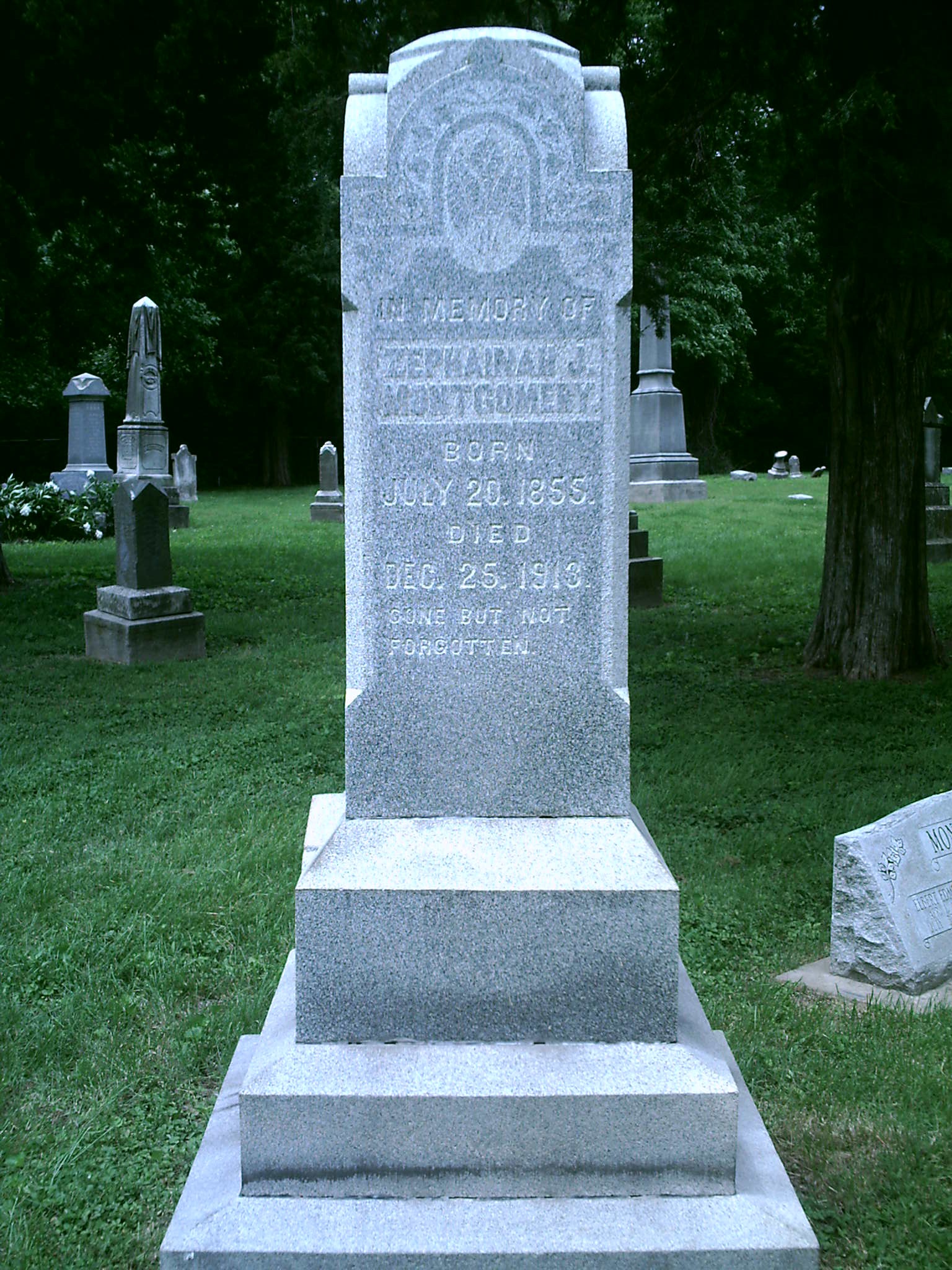 Zephainah Montgomery Headstone