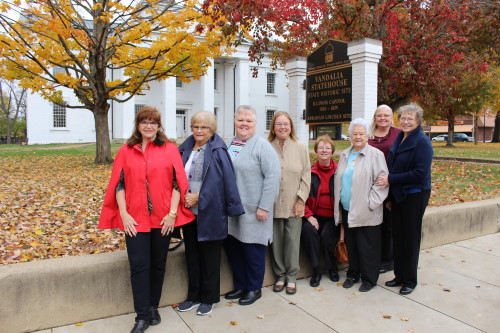In front of state house